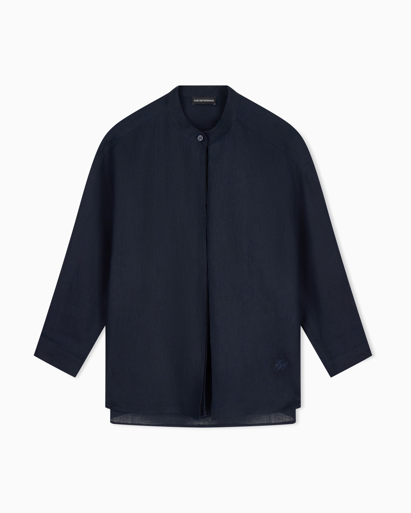 グルカラーシャツ ピュアリネン スライドする 0