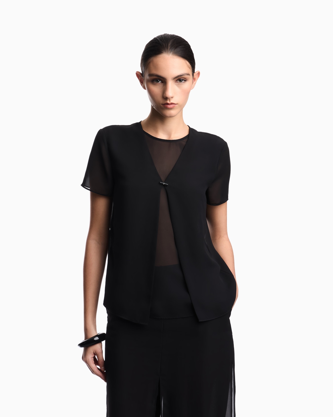 Techno georgette top Slide 3