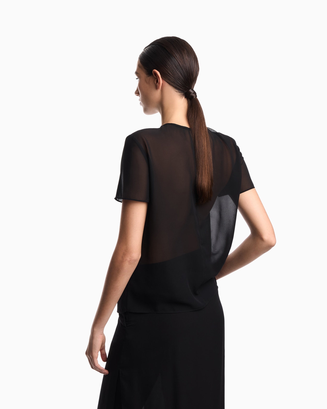 Techno georgette top Slide 2