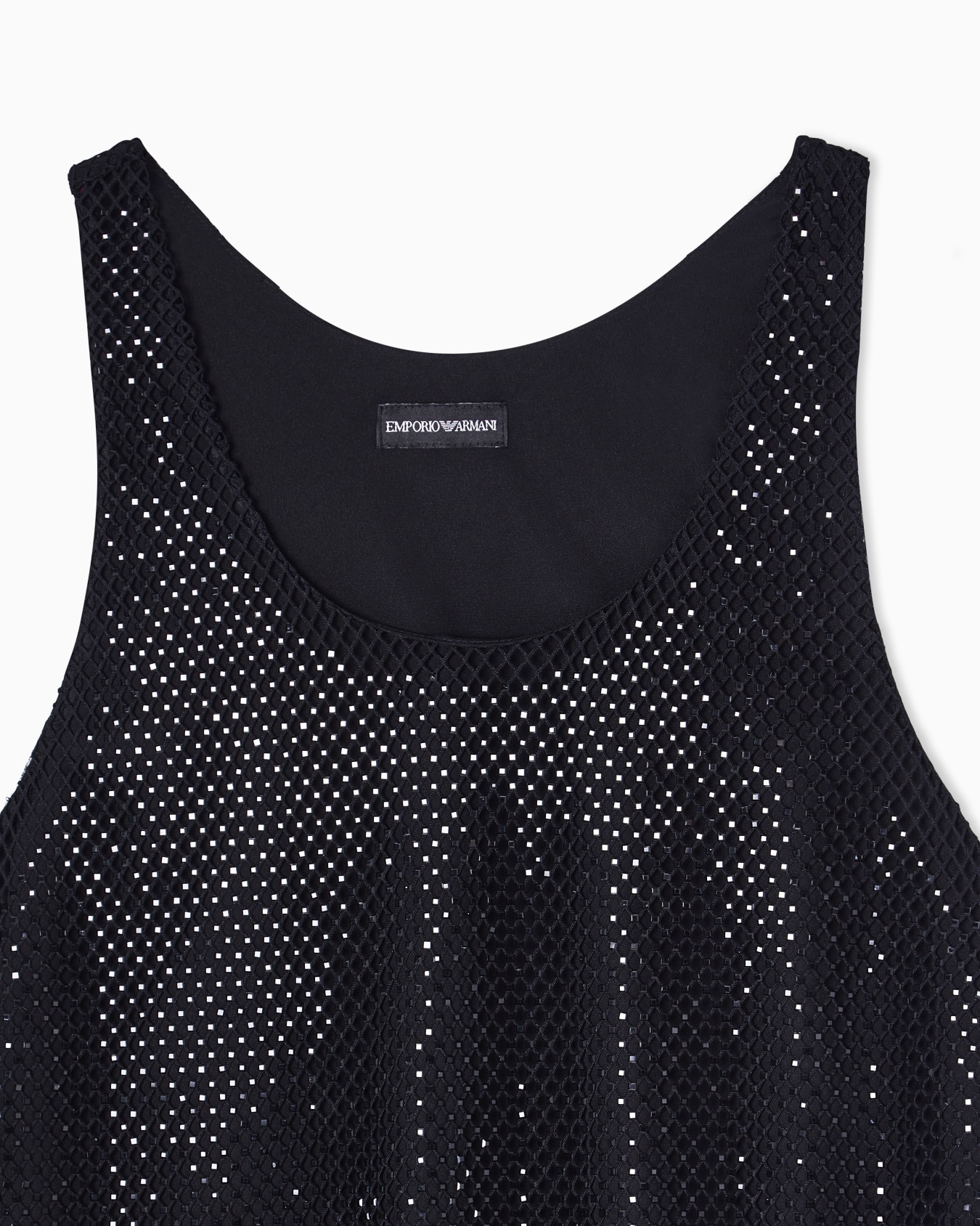 Mesh top with all-over rhinestones Slide 4