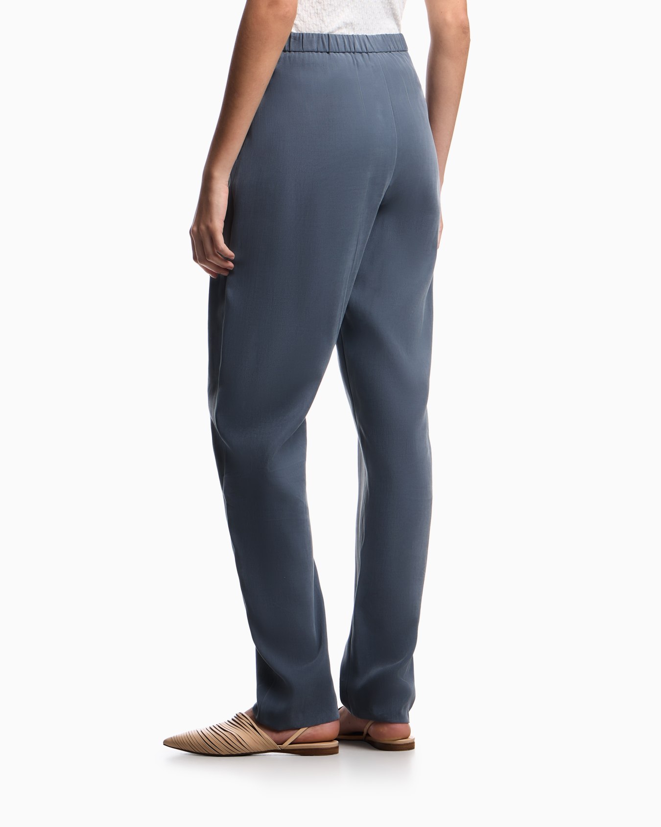 Washed modal twill trousers Slide 2