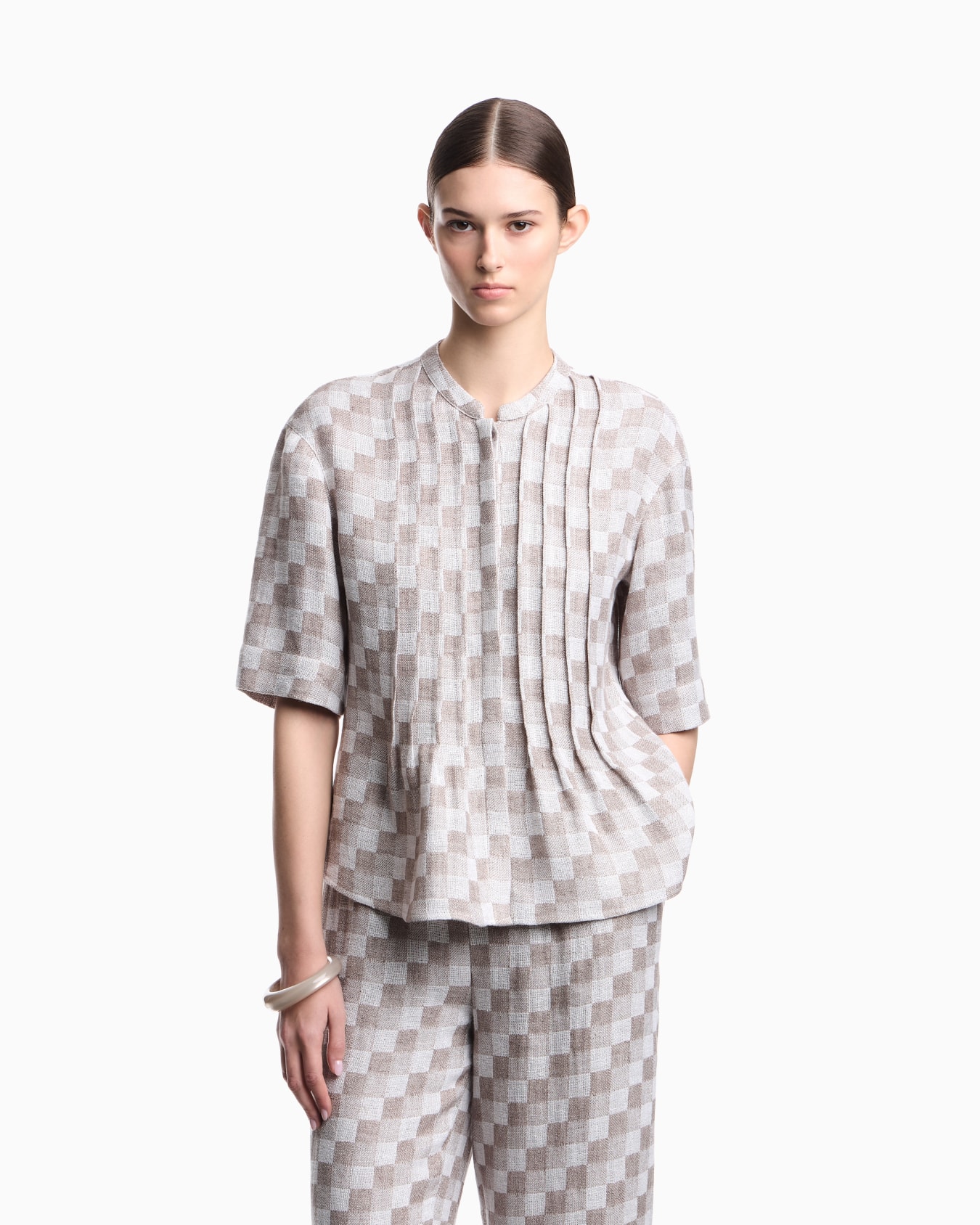 Check linen gauze top Slide 3