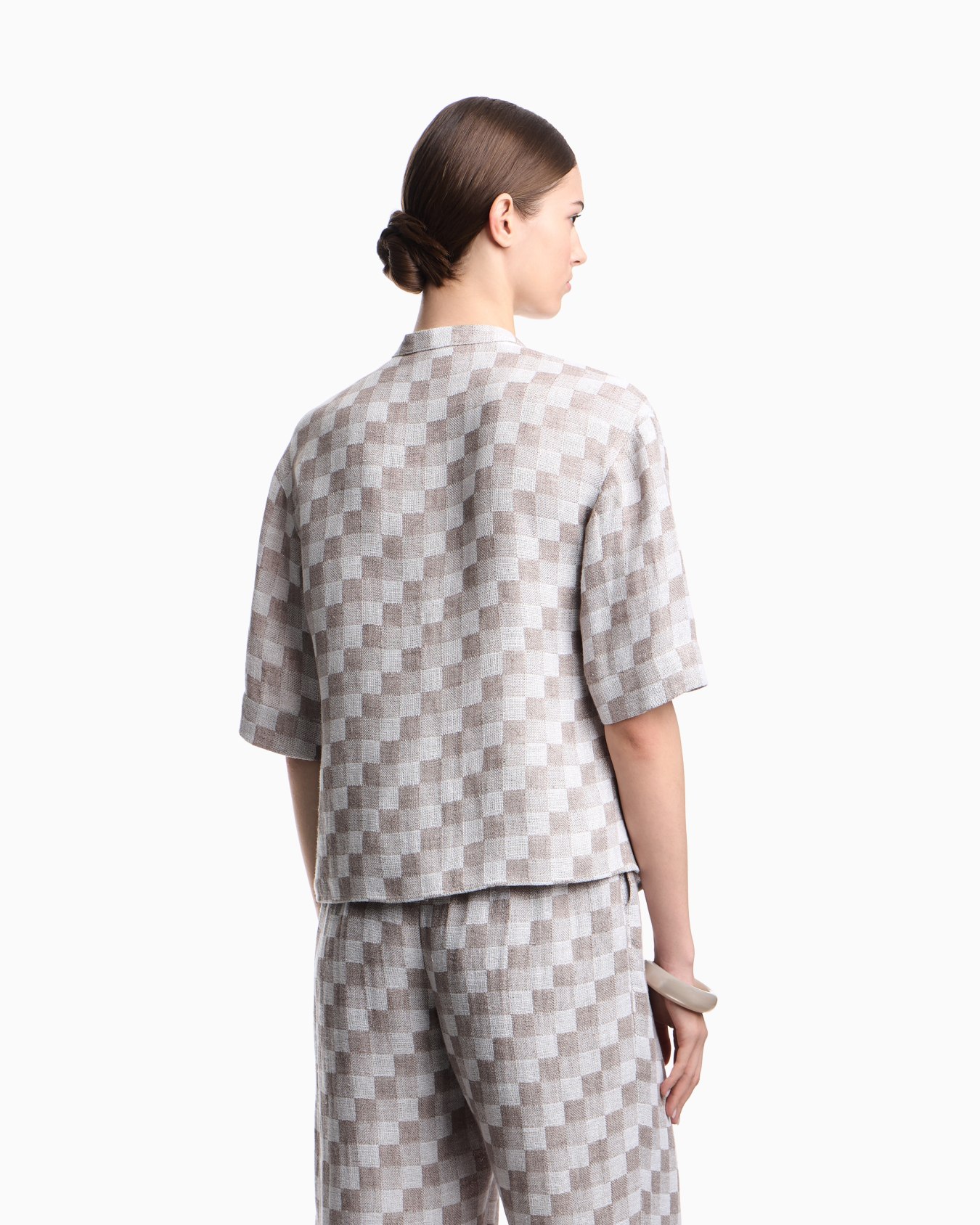 Check linen gauze top Slide 2