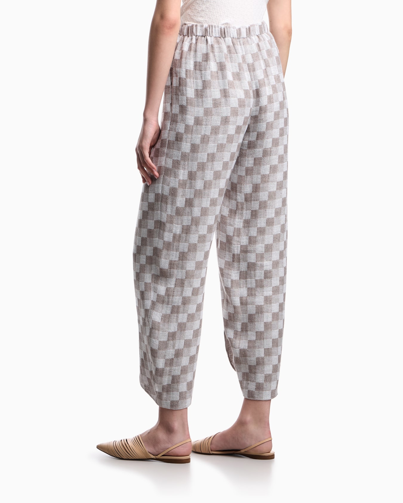 Wide trousers in linen gauze Diapositiva 2