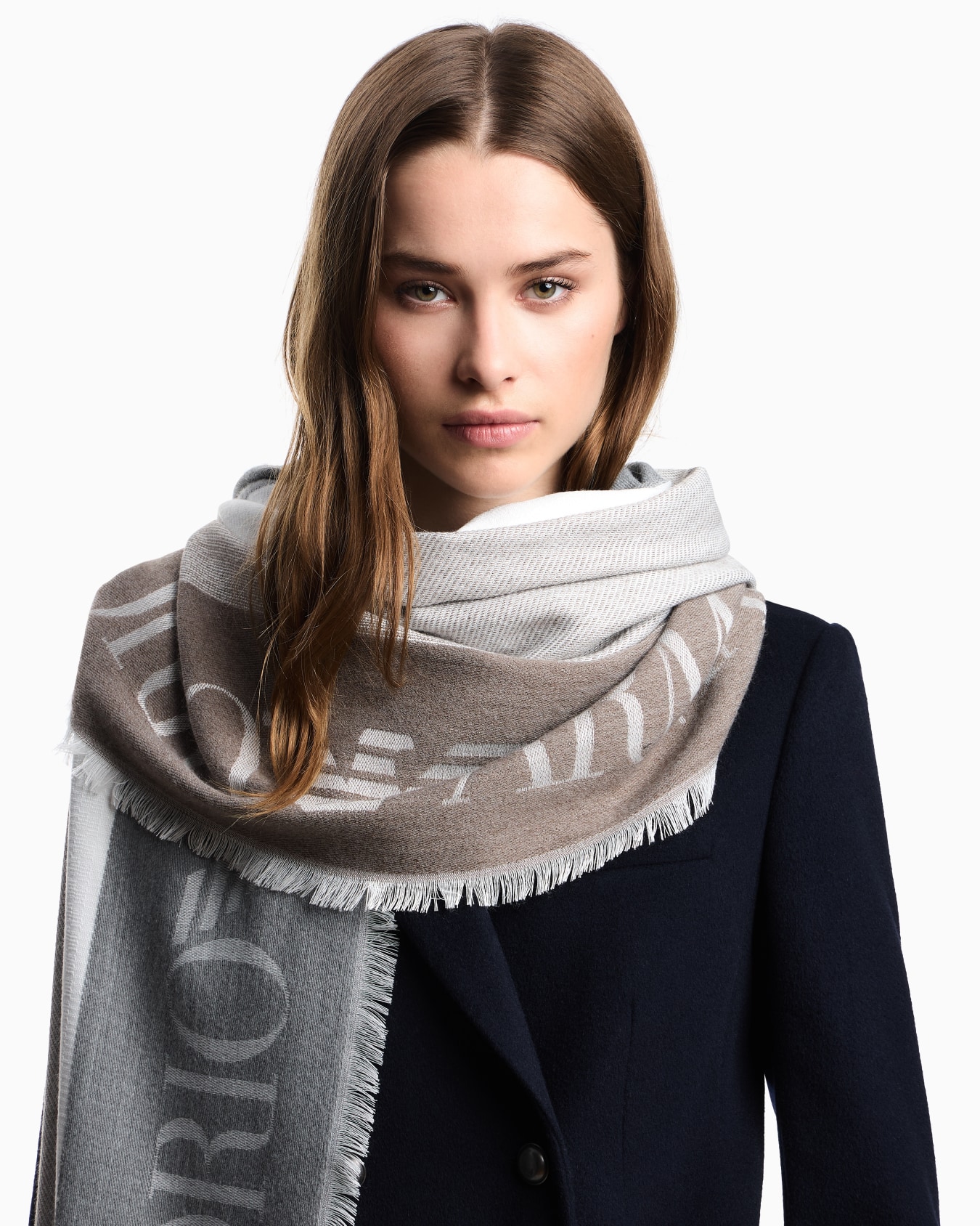 Stole with multicoloured vertical bands Slide 2