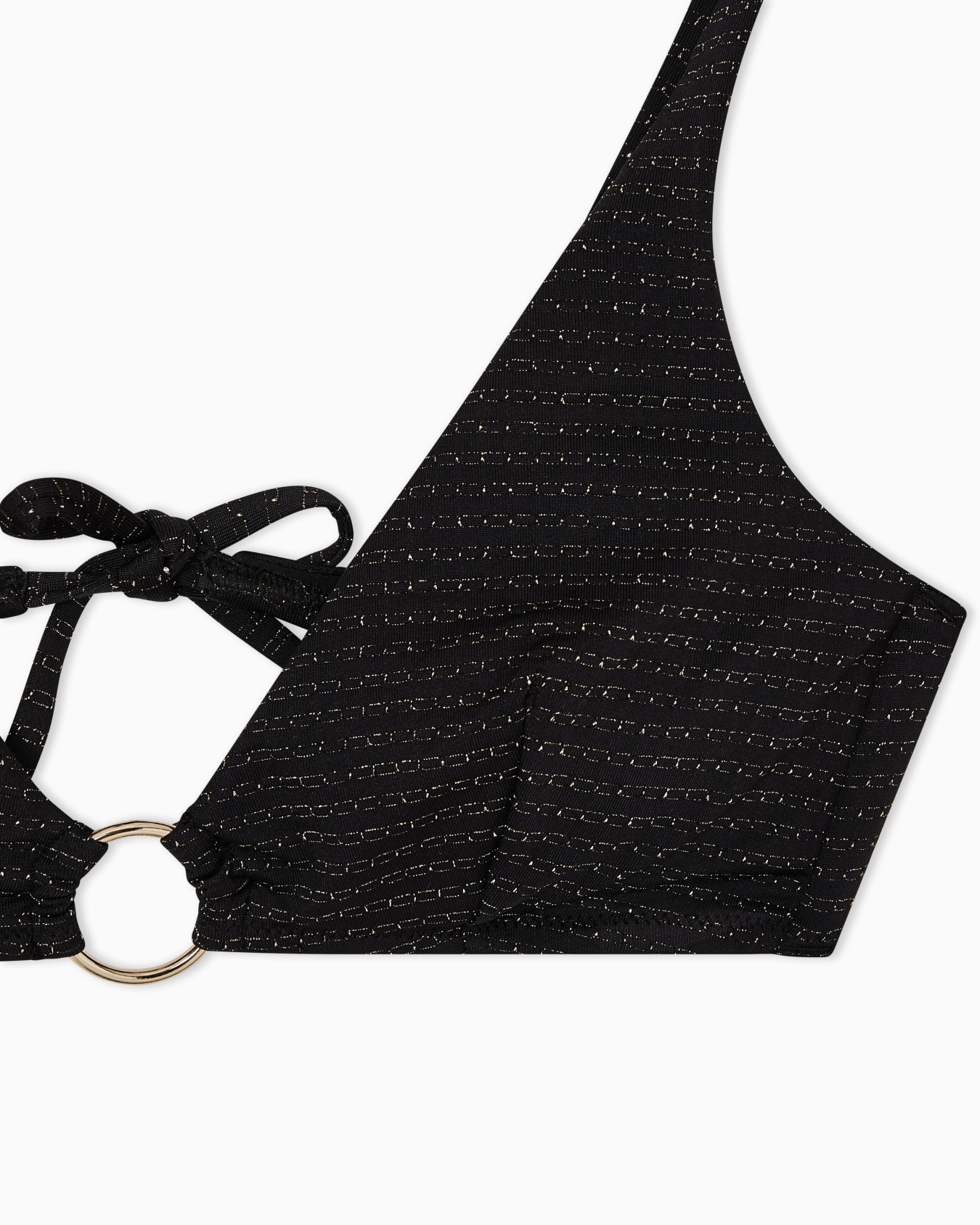 Padded Lycra and lurex triangle bikini Slide 3