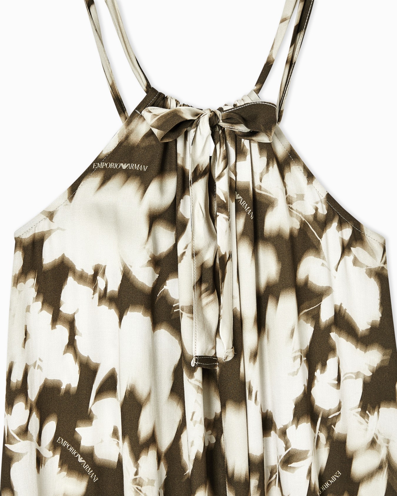 Floral print long beachwear dress Slide 3