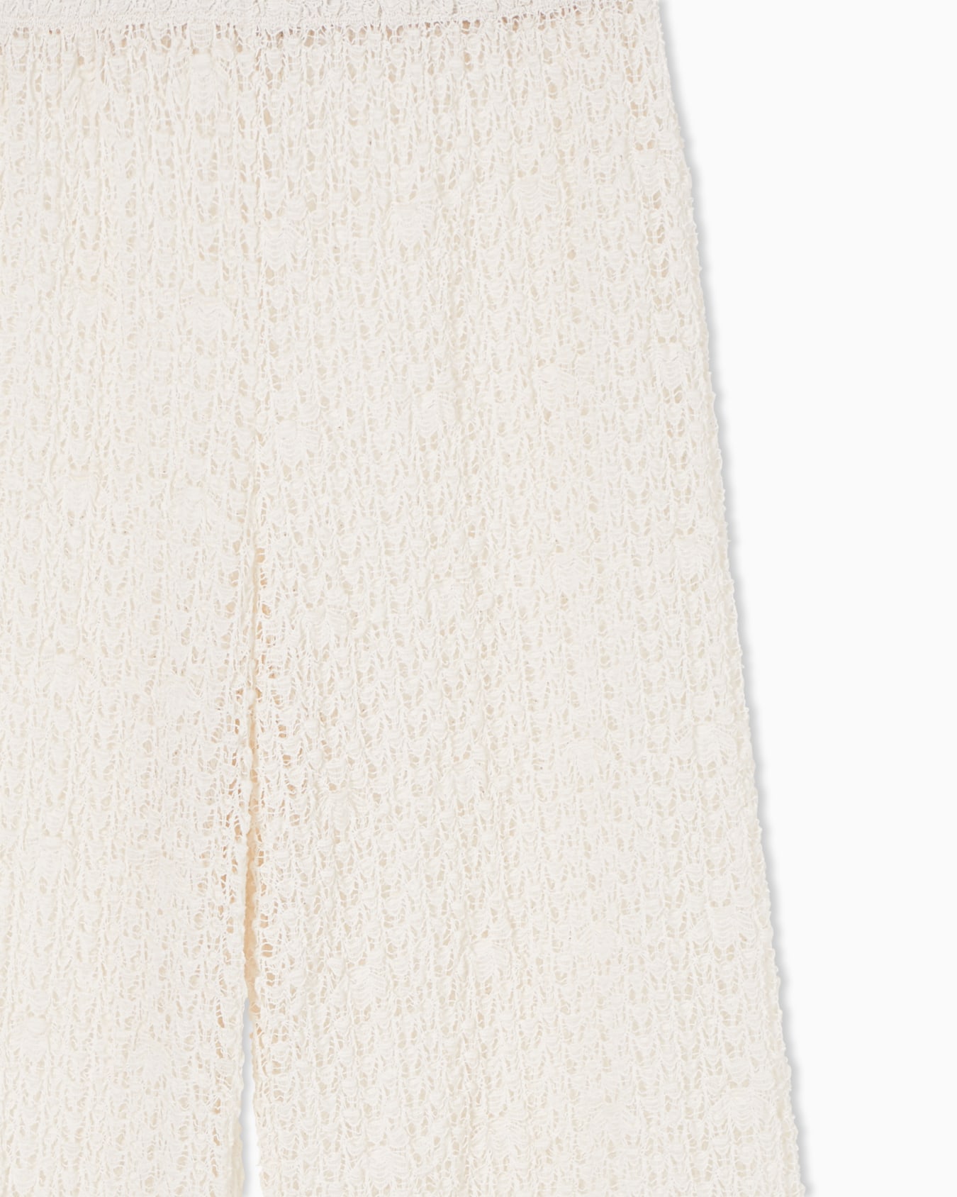 Beachwear trousers in floral pattern macramé lace Slide 3