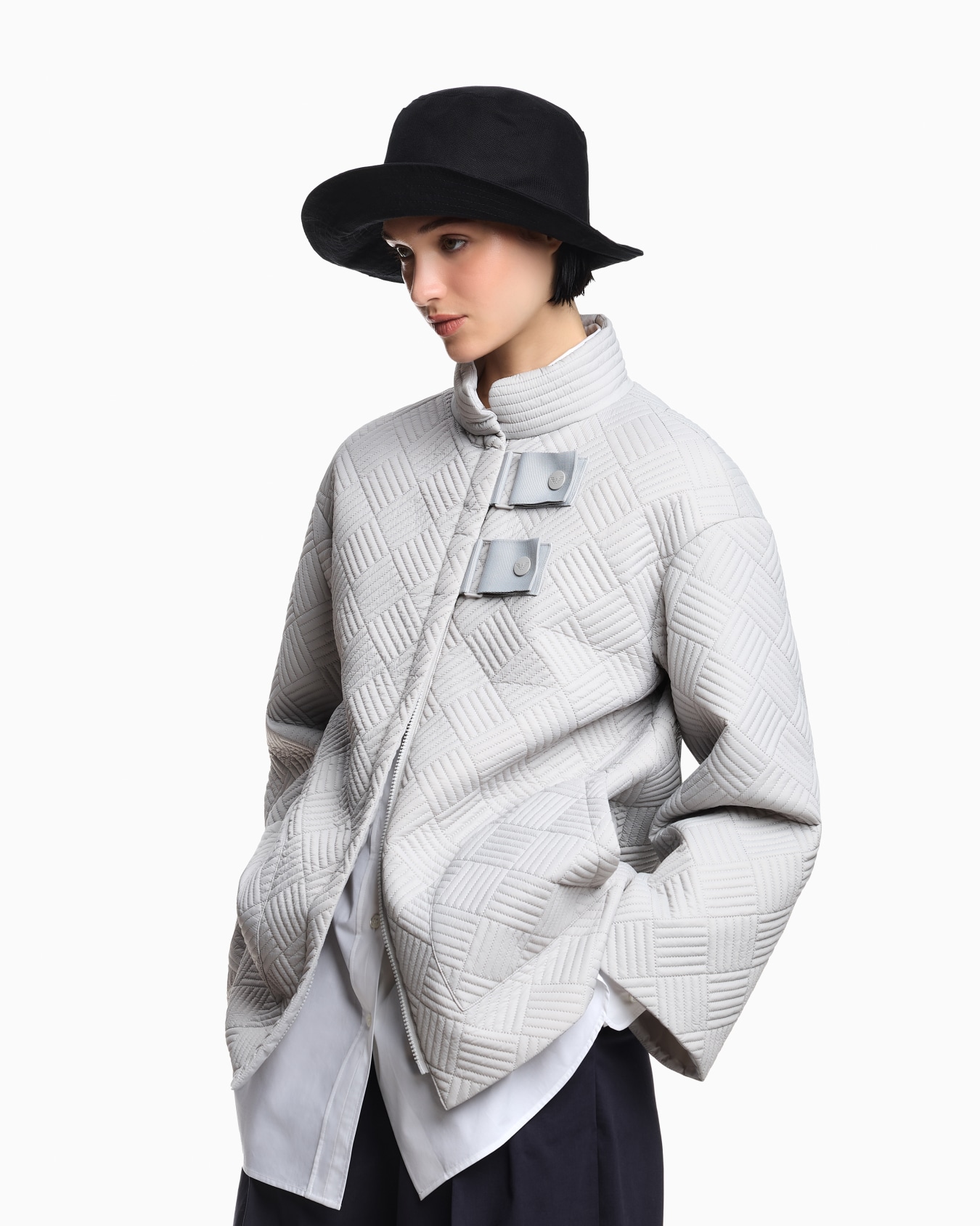 ASV ピーコート ナイロン パディング スライドする 2