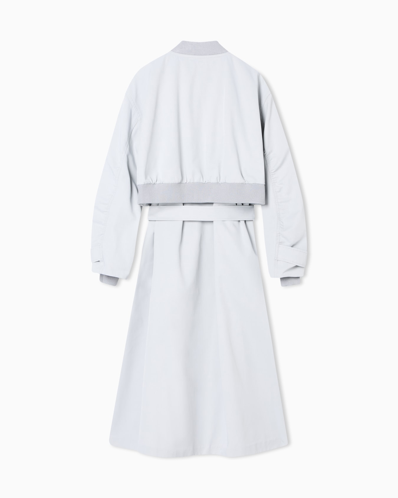 ツーピース風トレンチコート 撥水テクニカルコットン  スライドする 3