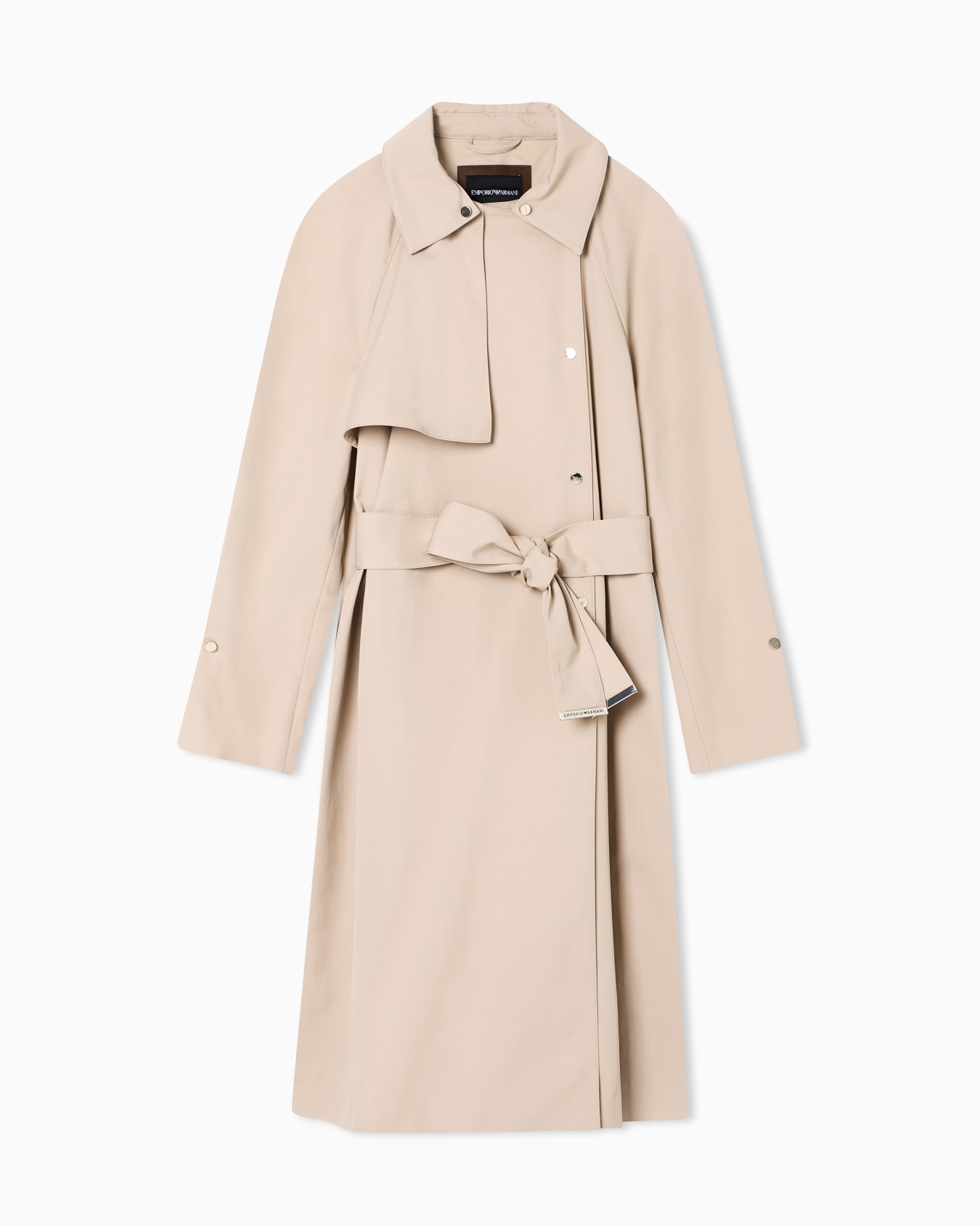 トレンチコート 撥水テクニカルコットン スライドする 0