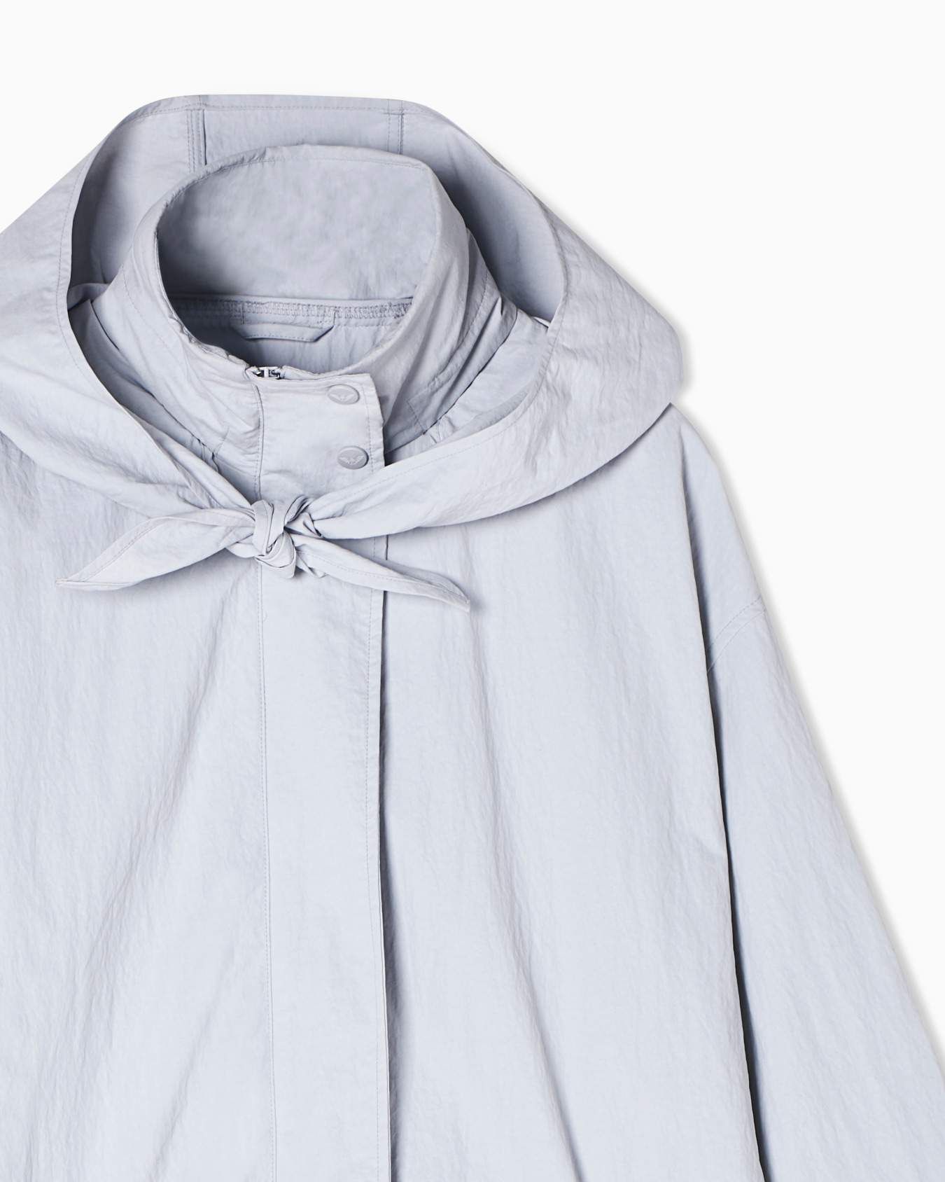 Brushed nylon pea coat スライドする 4