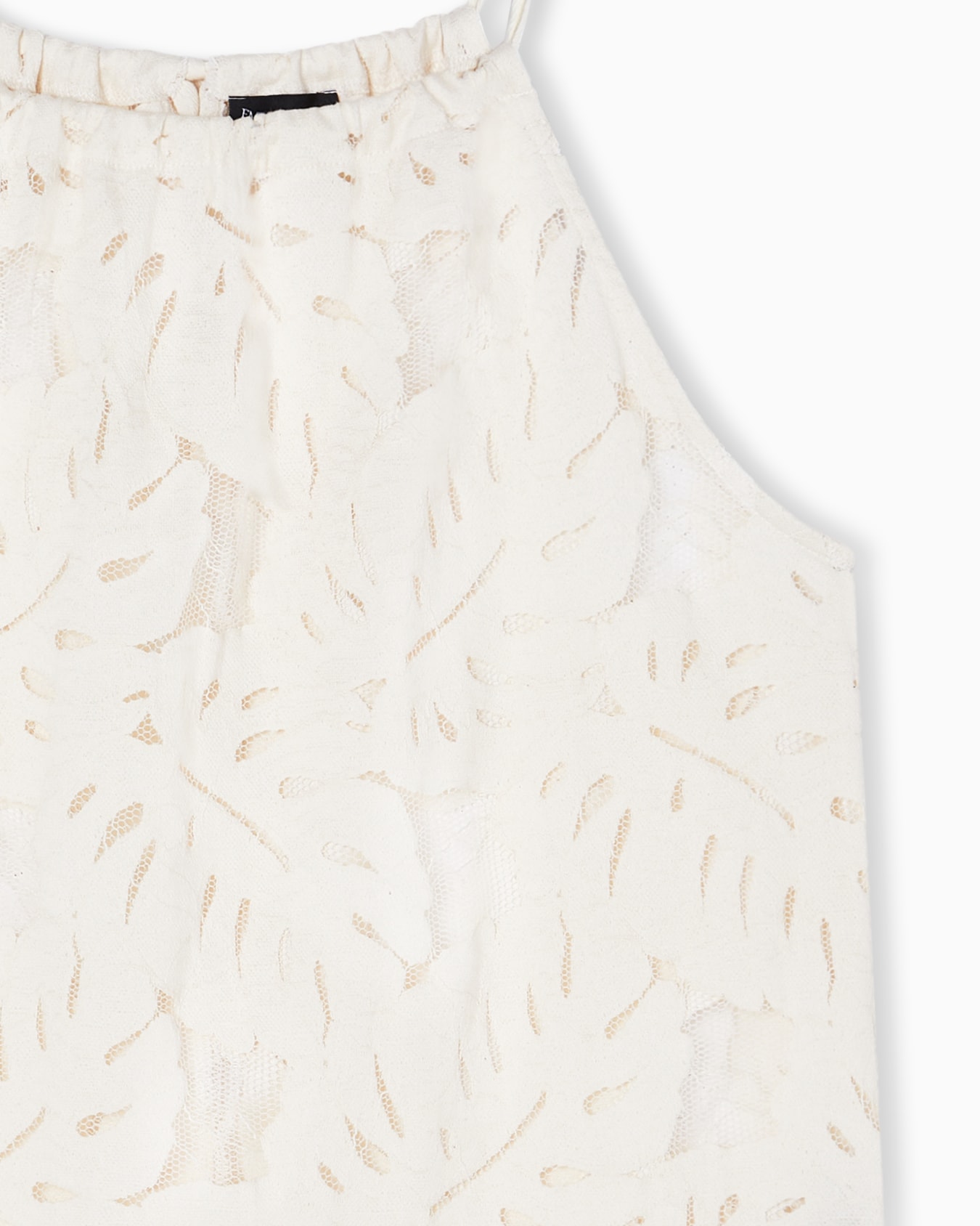 ASV foliage-print lace beachwear top Slide 3