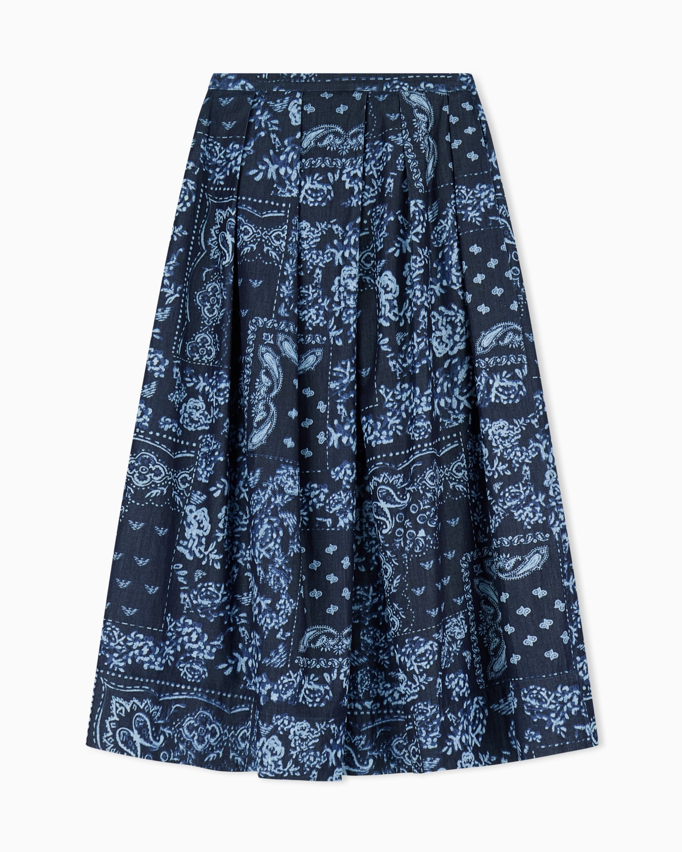Bandana print chambray skirt Slide 0
