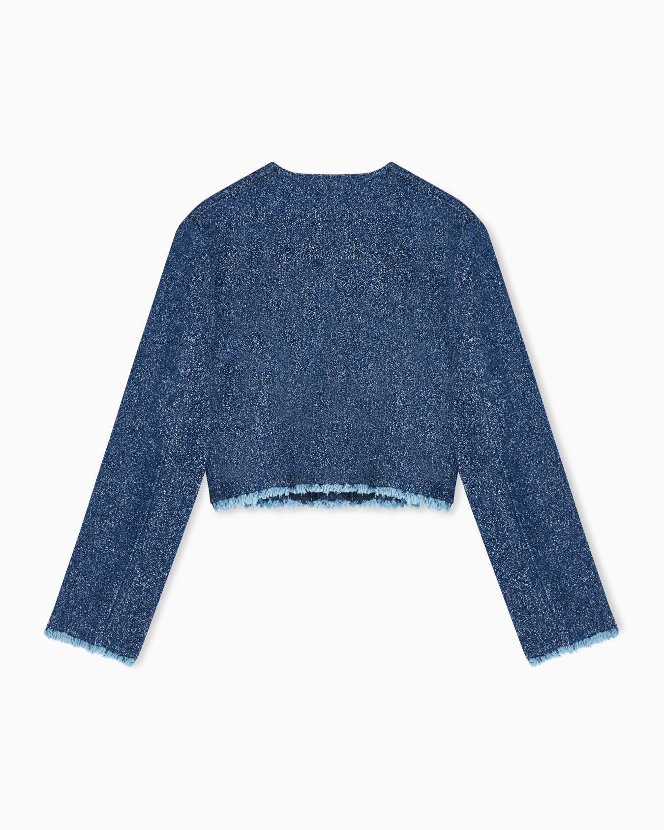 Giacca denim con frange Slide 2