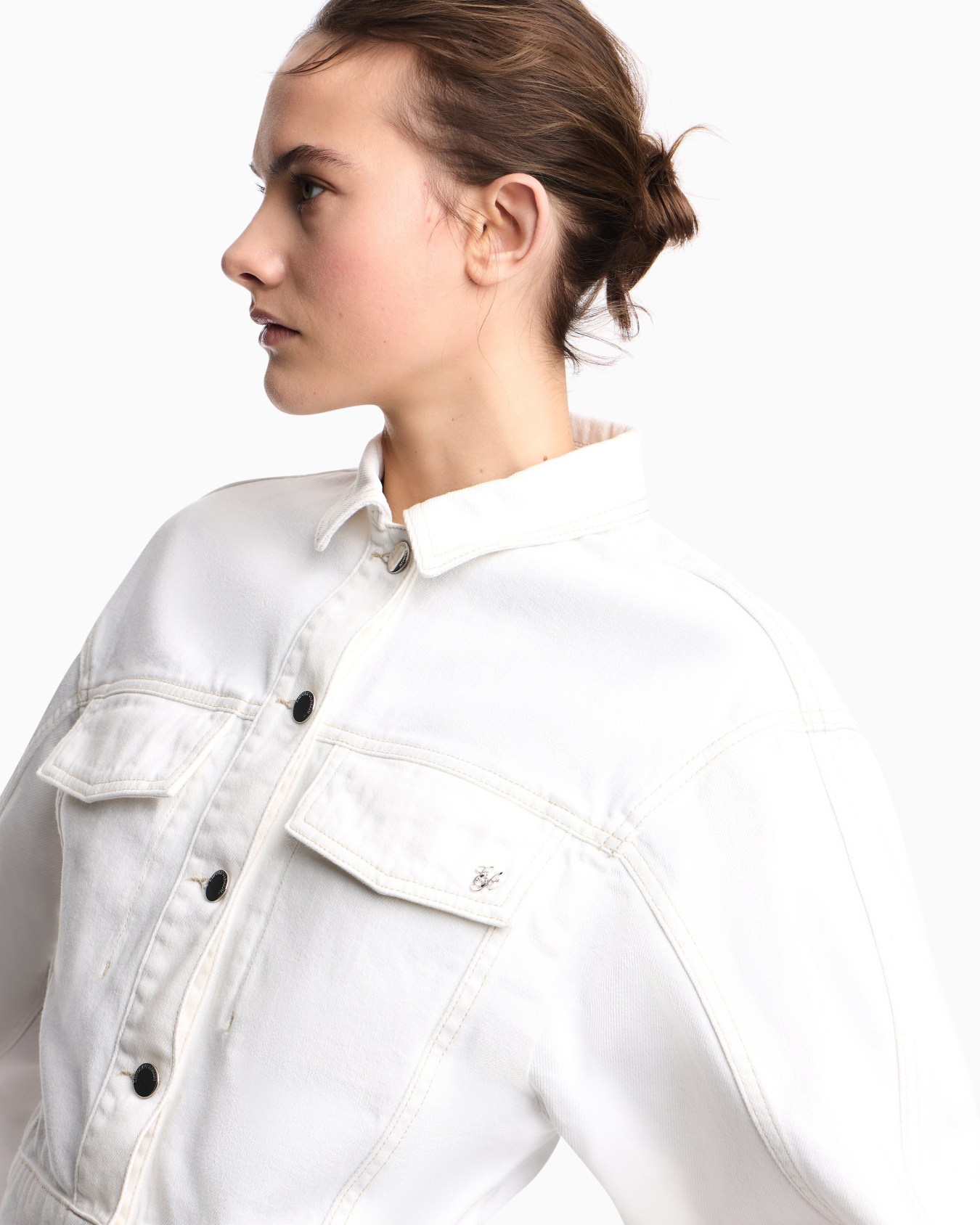 Garment-dyed drill cropped blouson Slide 4