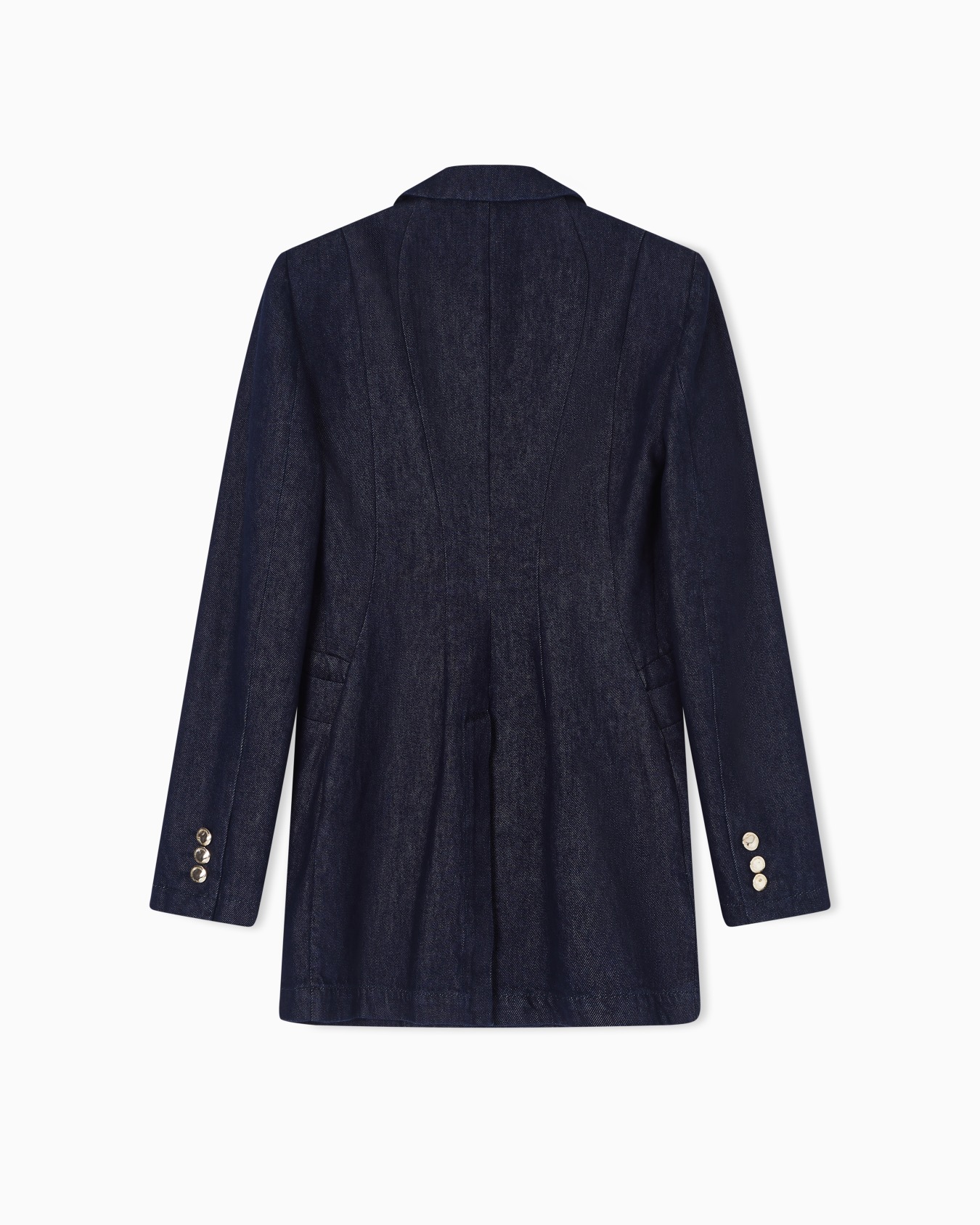 Double-breasted blazer in 11 oz denim Slide 3