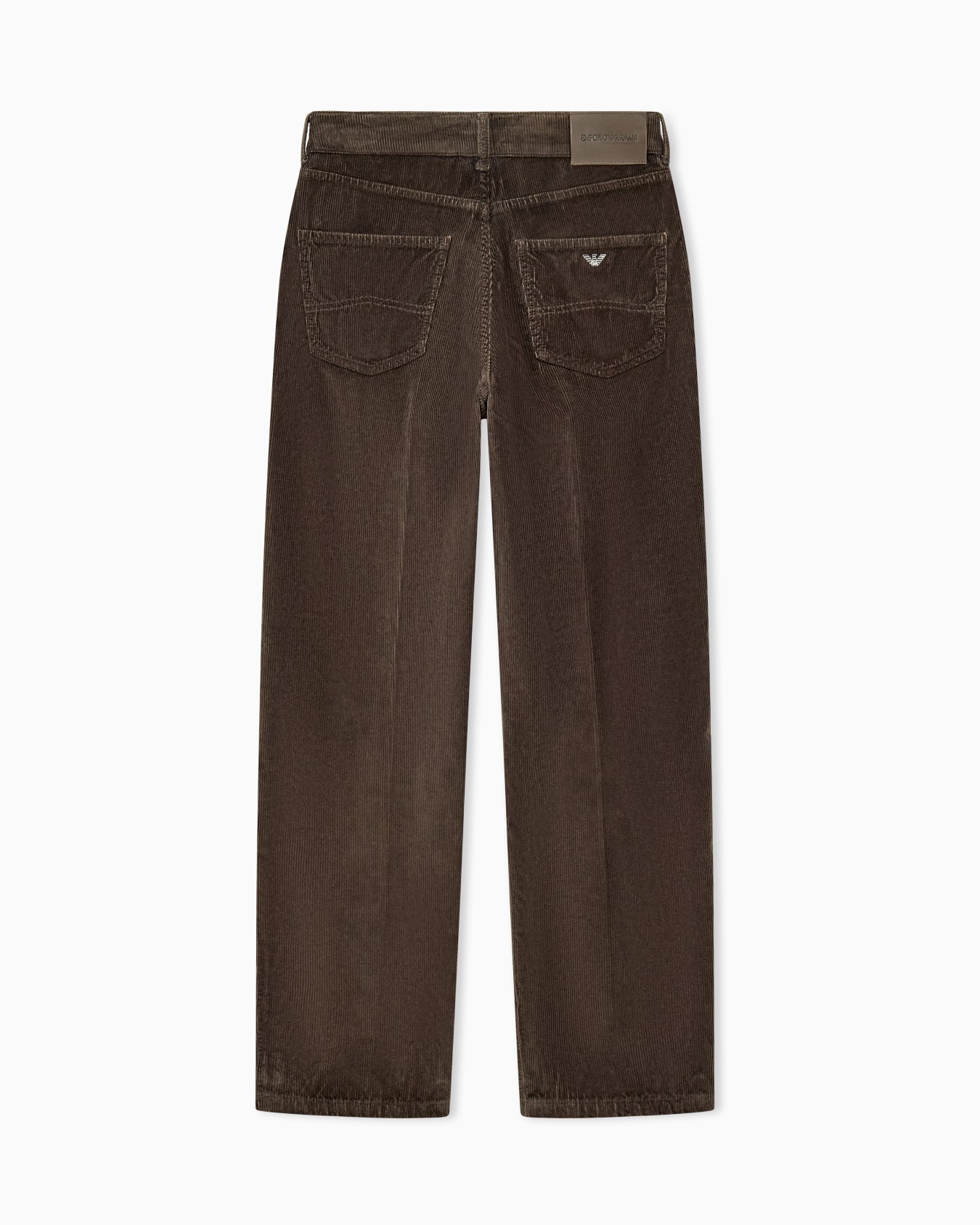 Pantaloni 5 tasche regular in velluto a coste tinto capo Slide 1