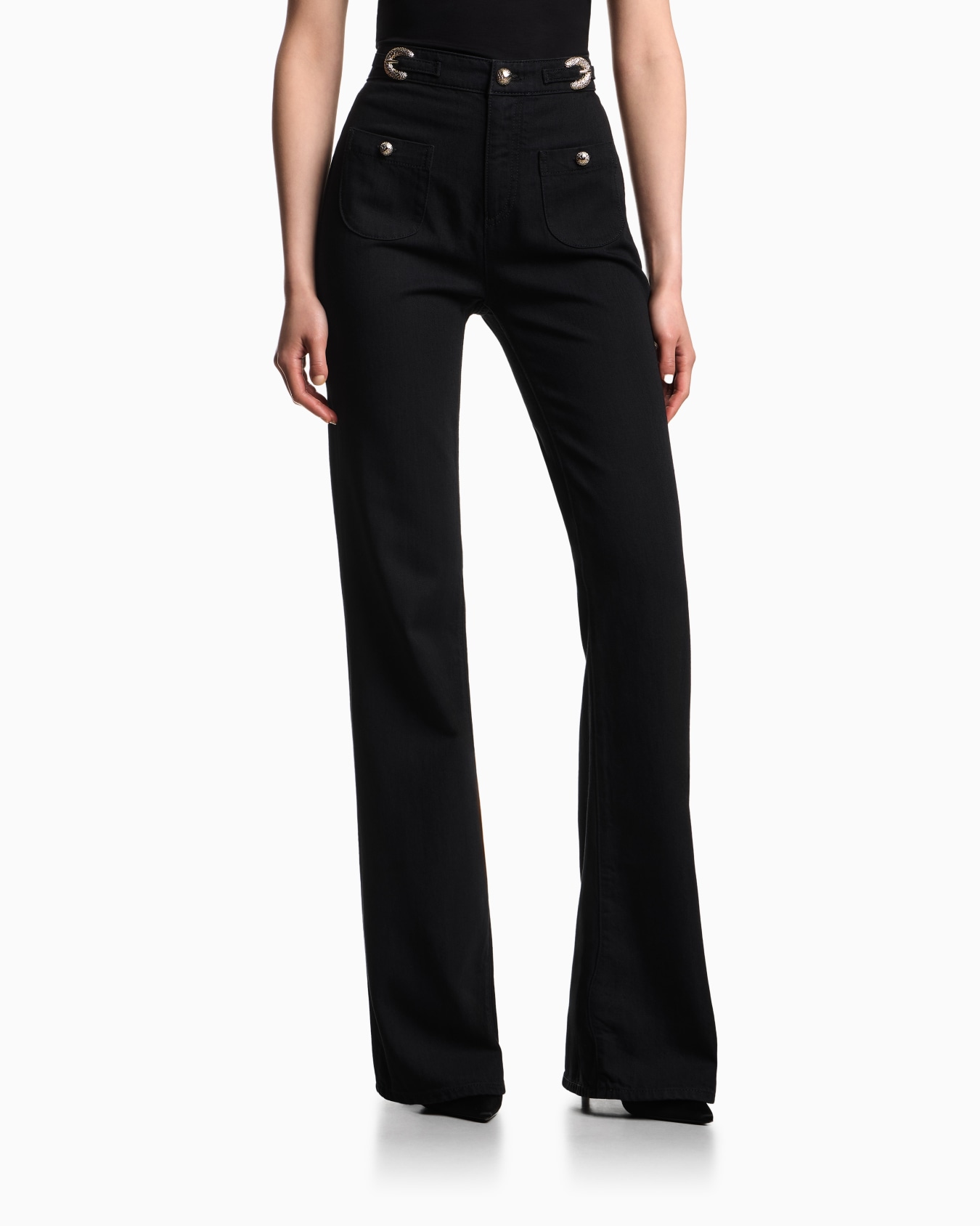 Jeans J9H slim fit in denim misto lyocell con dettaglio fibbie Slide 3