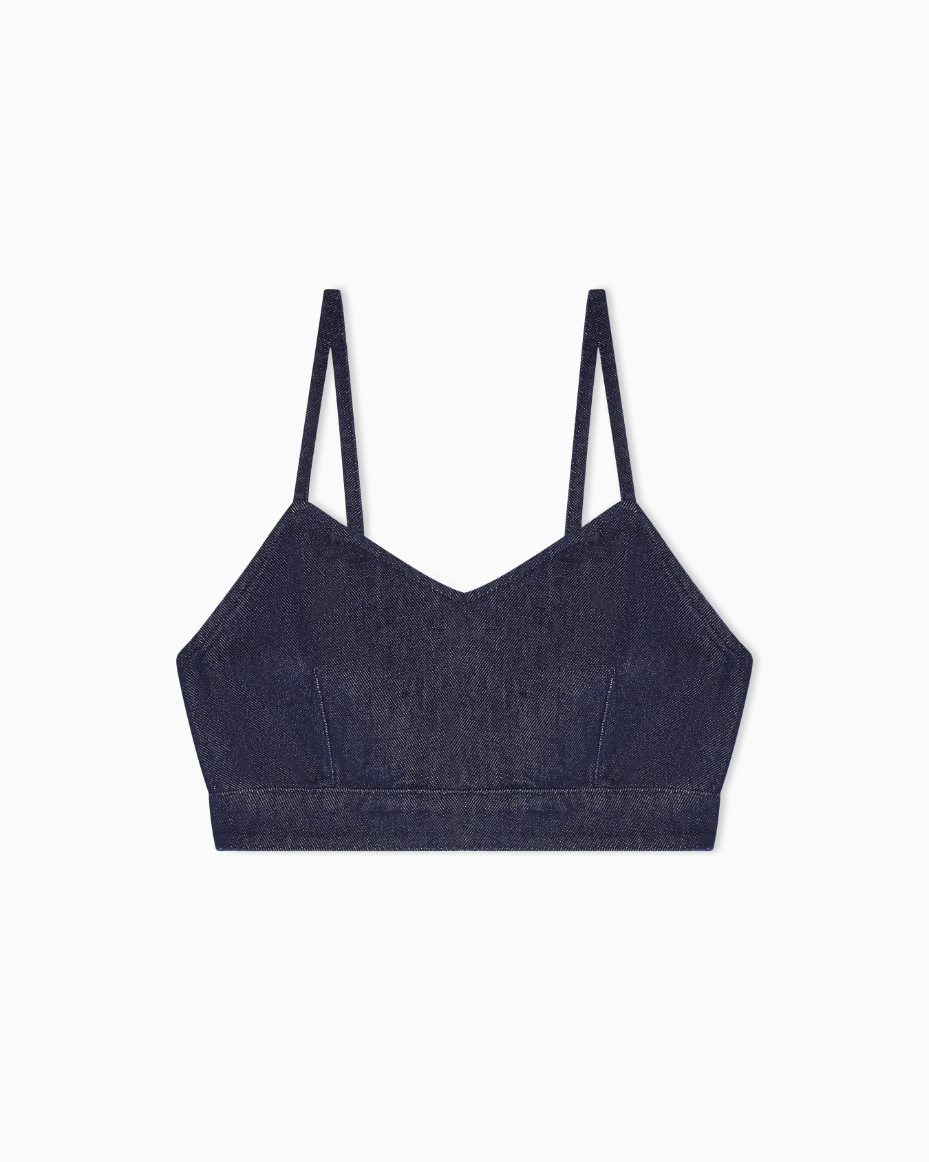 11 oz denim top with gold buttons Slide 0