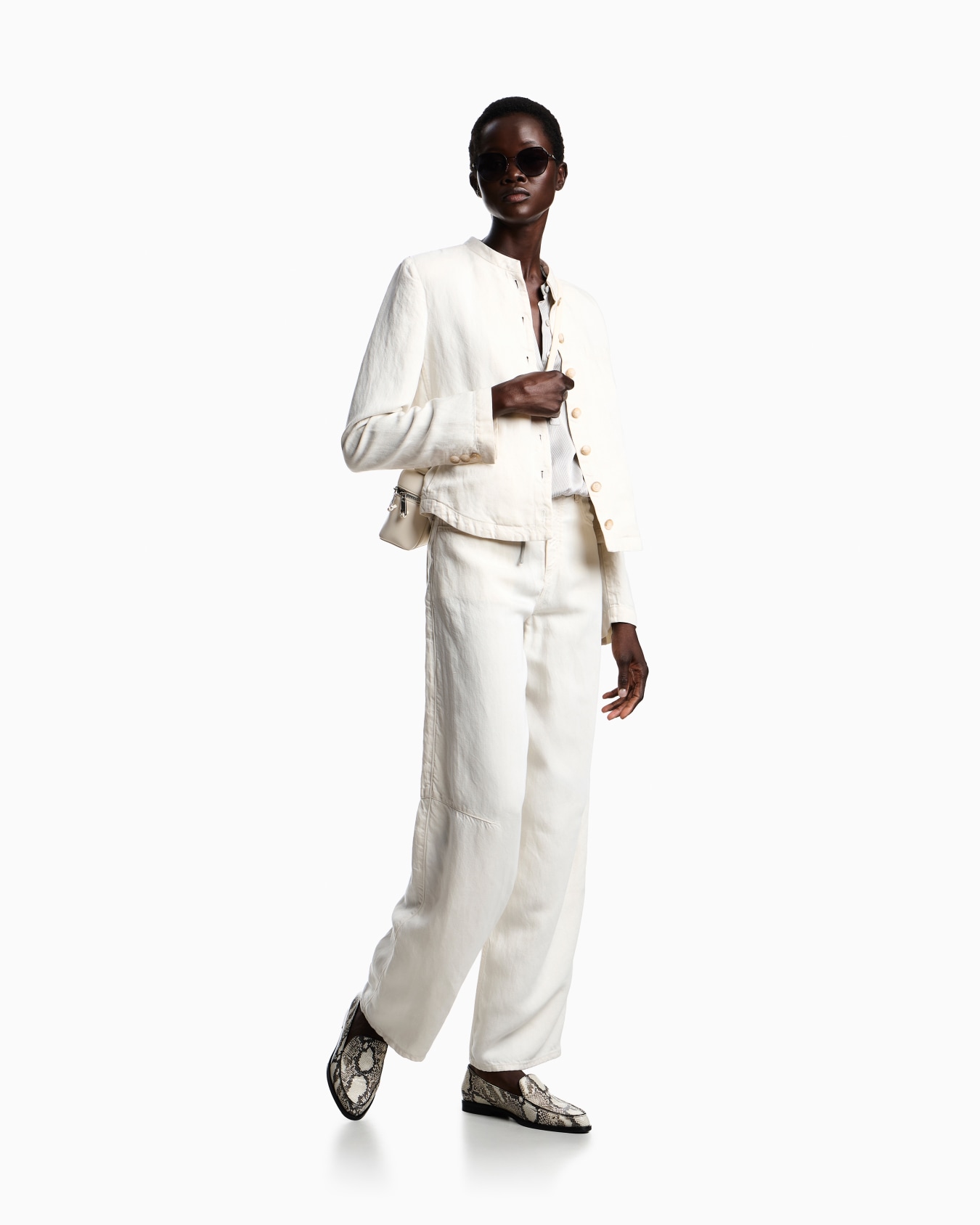 Linen garment dyed jacket lyocell Slide 2