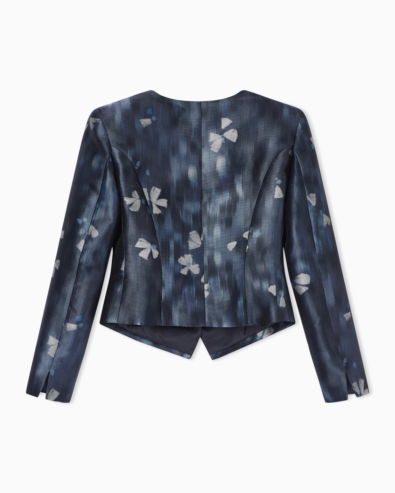 Ottoman fabric jacket with Fleur dans l'eau print Slide 3