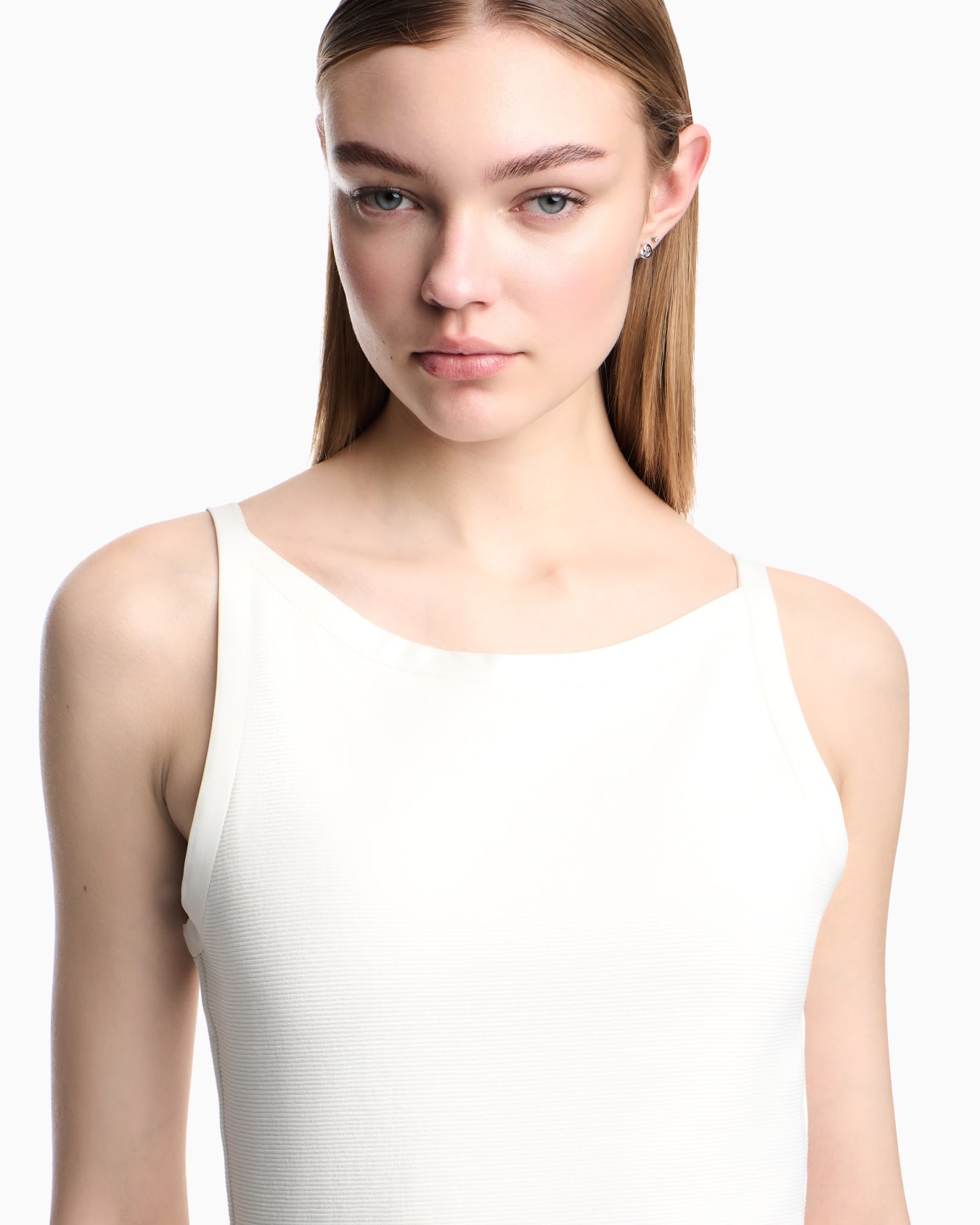 Ottoman jersey sheath dress Diapositive 3