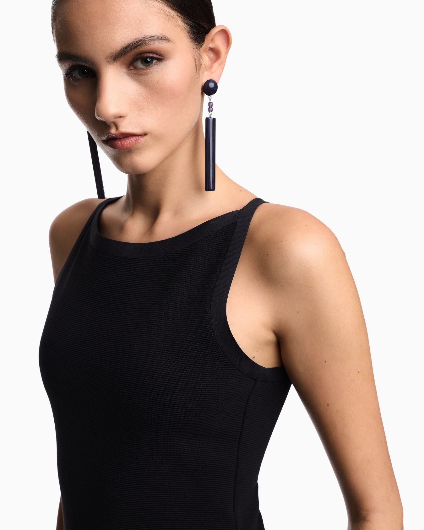 Ottoman jersey sheath dress Slide 3