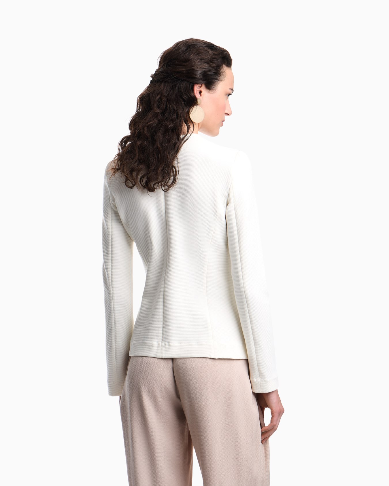 Ottoman jersey jacket Slide 5