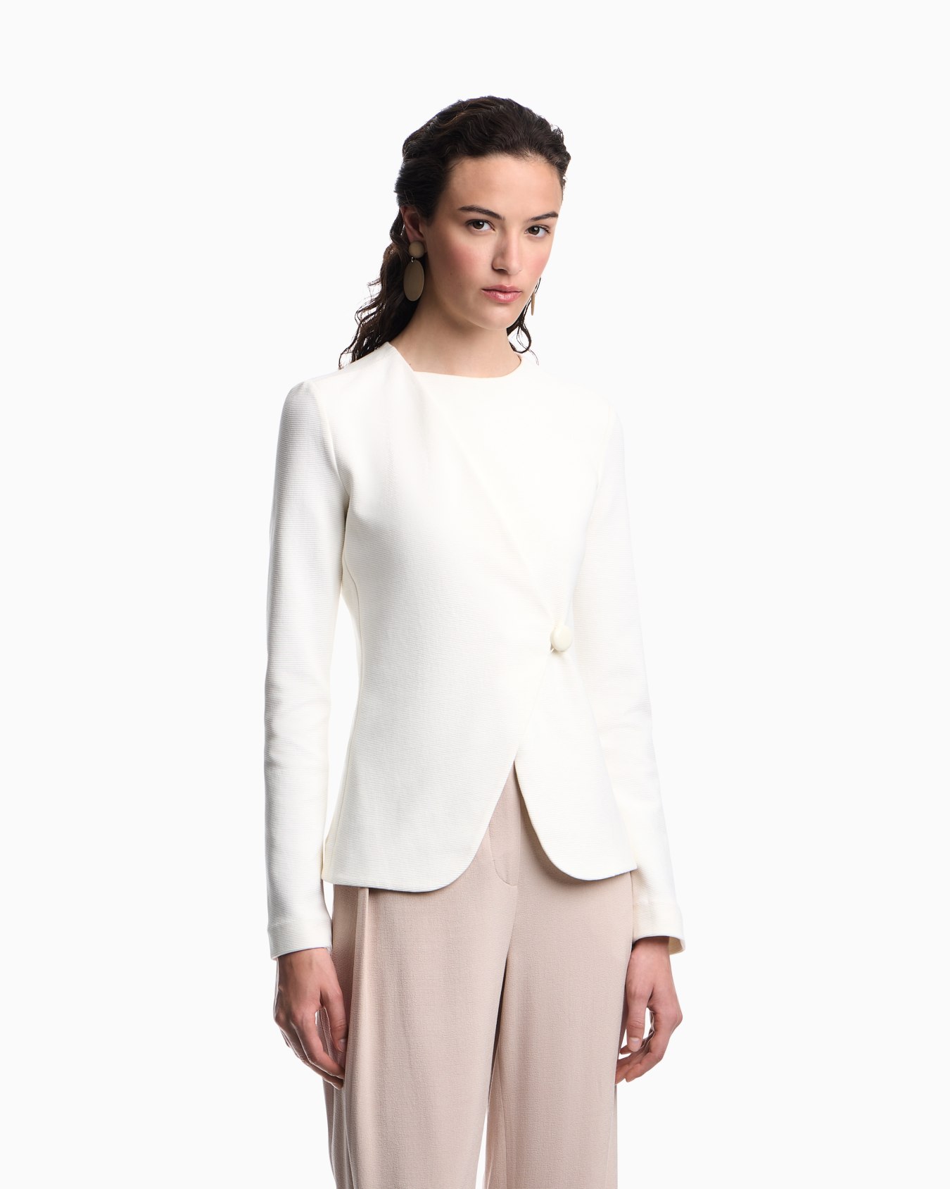 Ottoman jersey jacket Slide 3