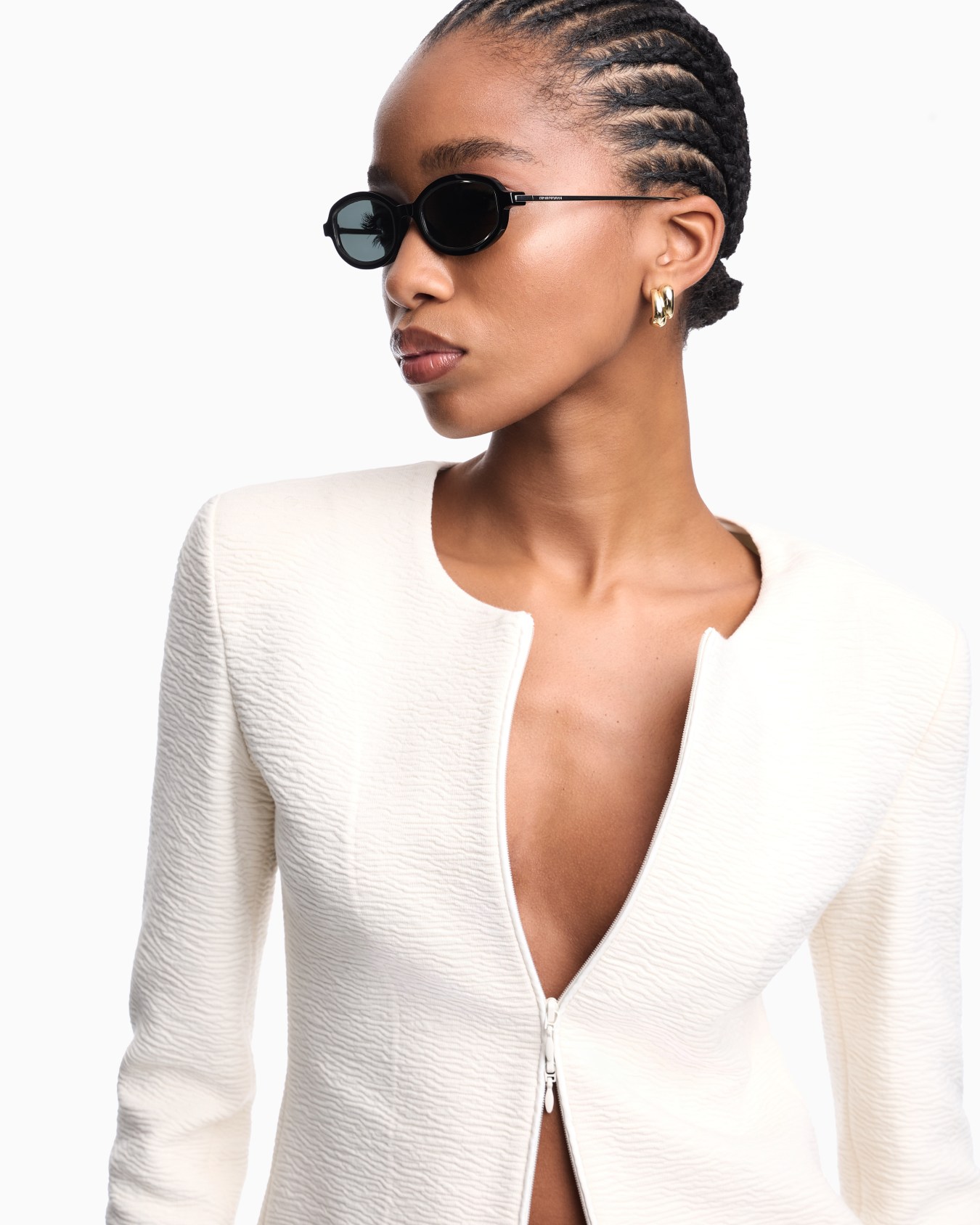 Embossed jersey zip-up jacket Diapositive 4