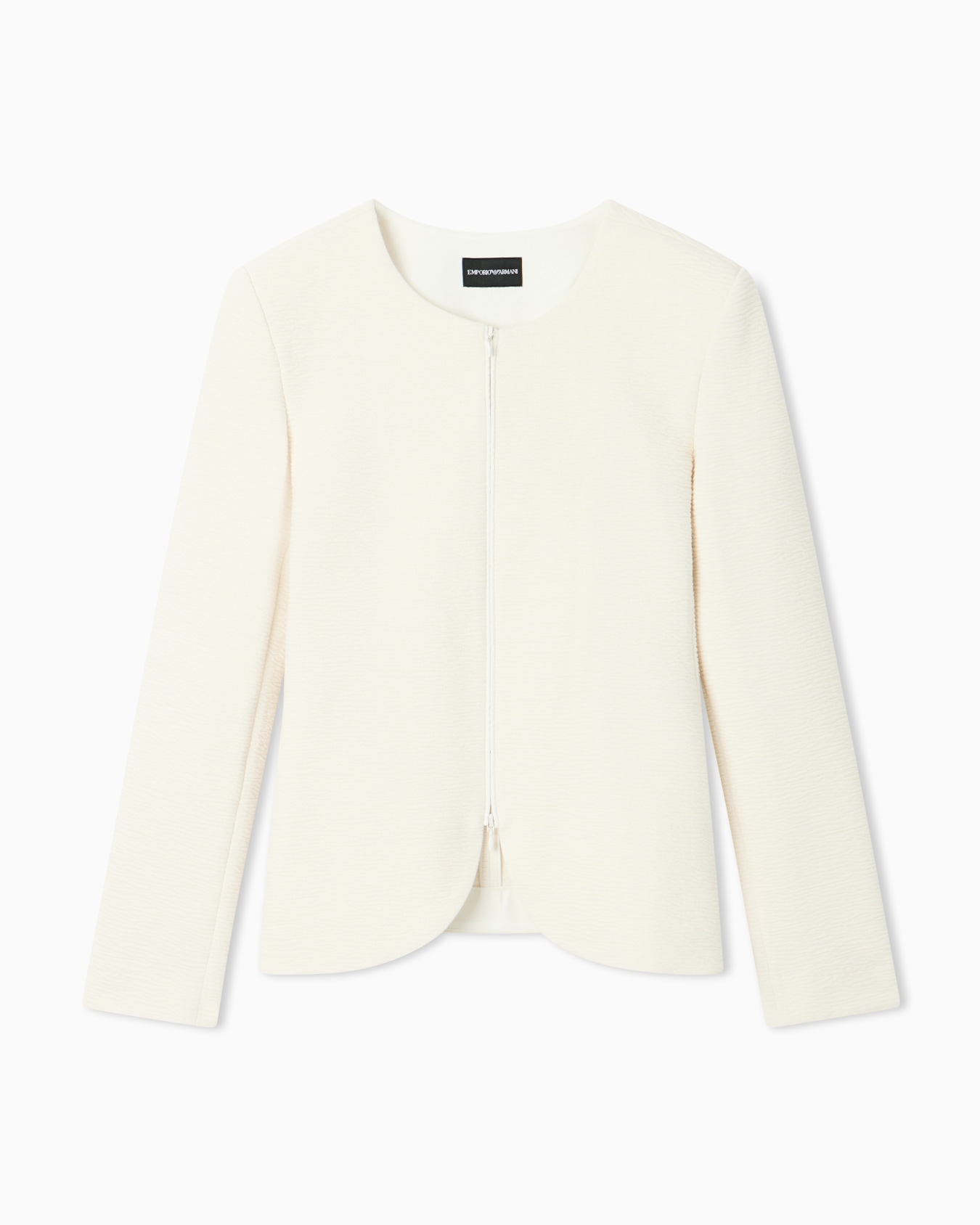 Embossed jersey zip-up jacket Diapositive 0