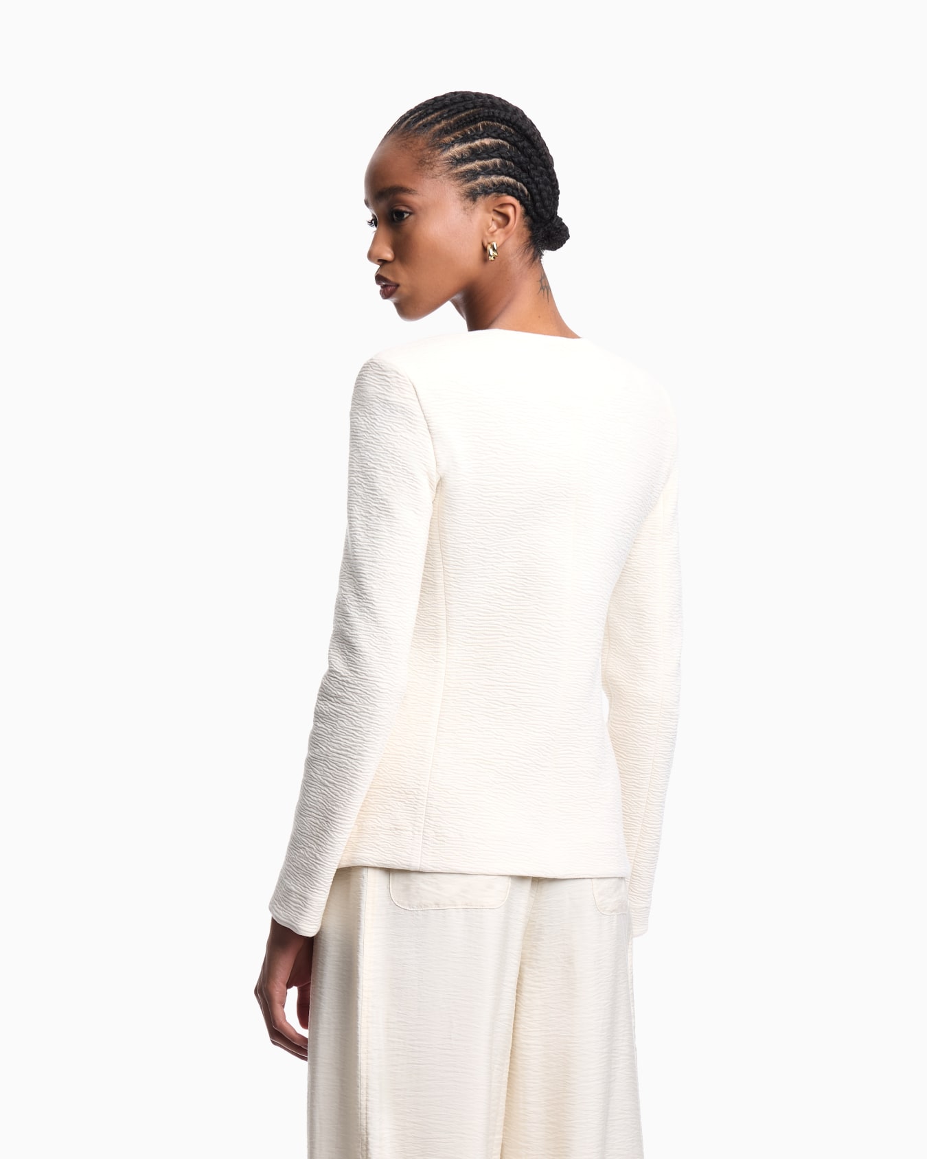 Embossed jersey zip-up jacket Diapositive 2