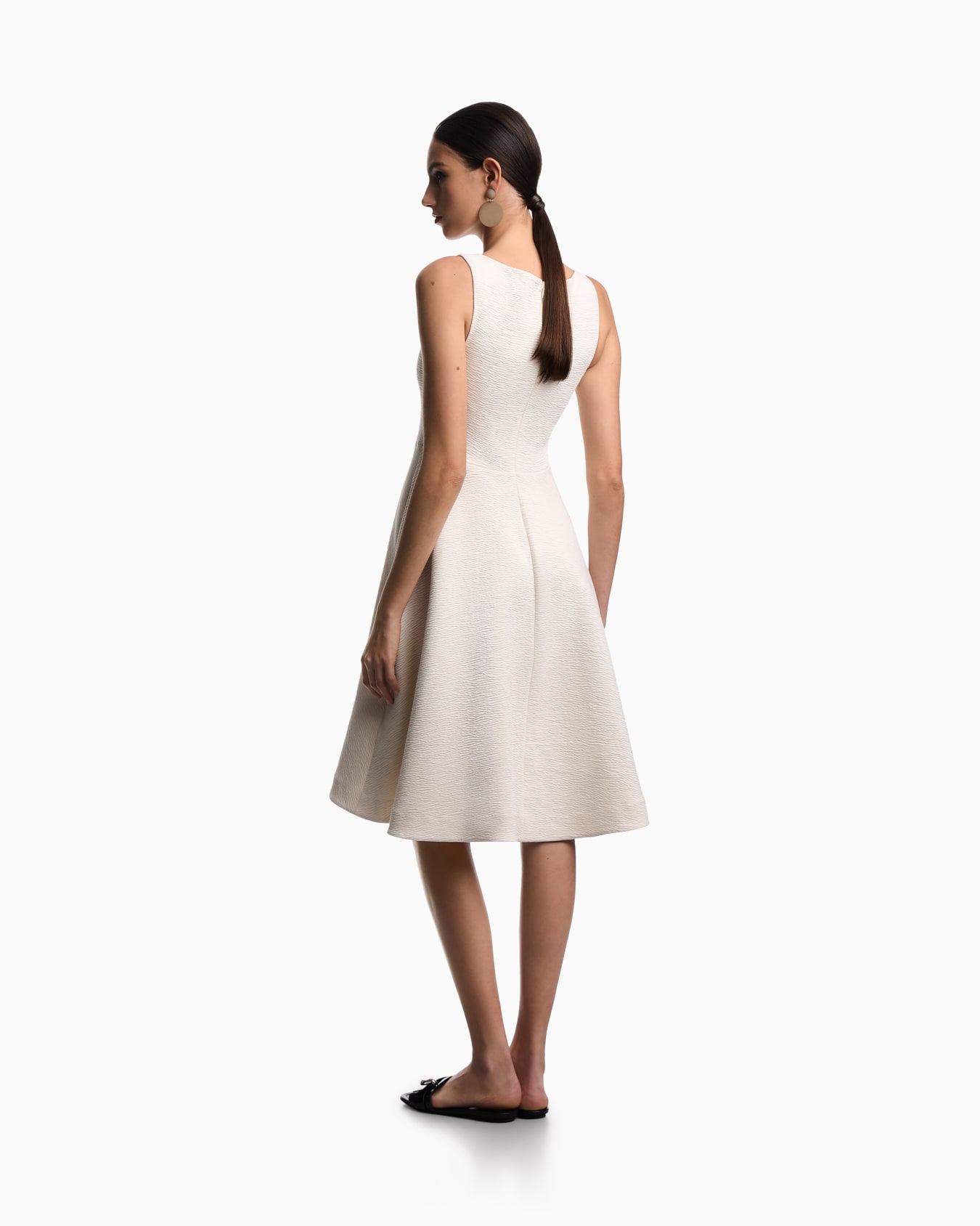 Embossed jersey dress Slide 2