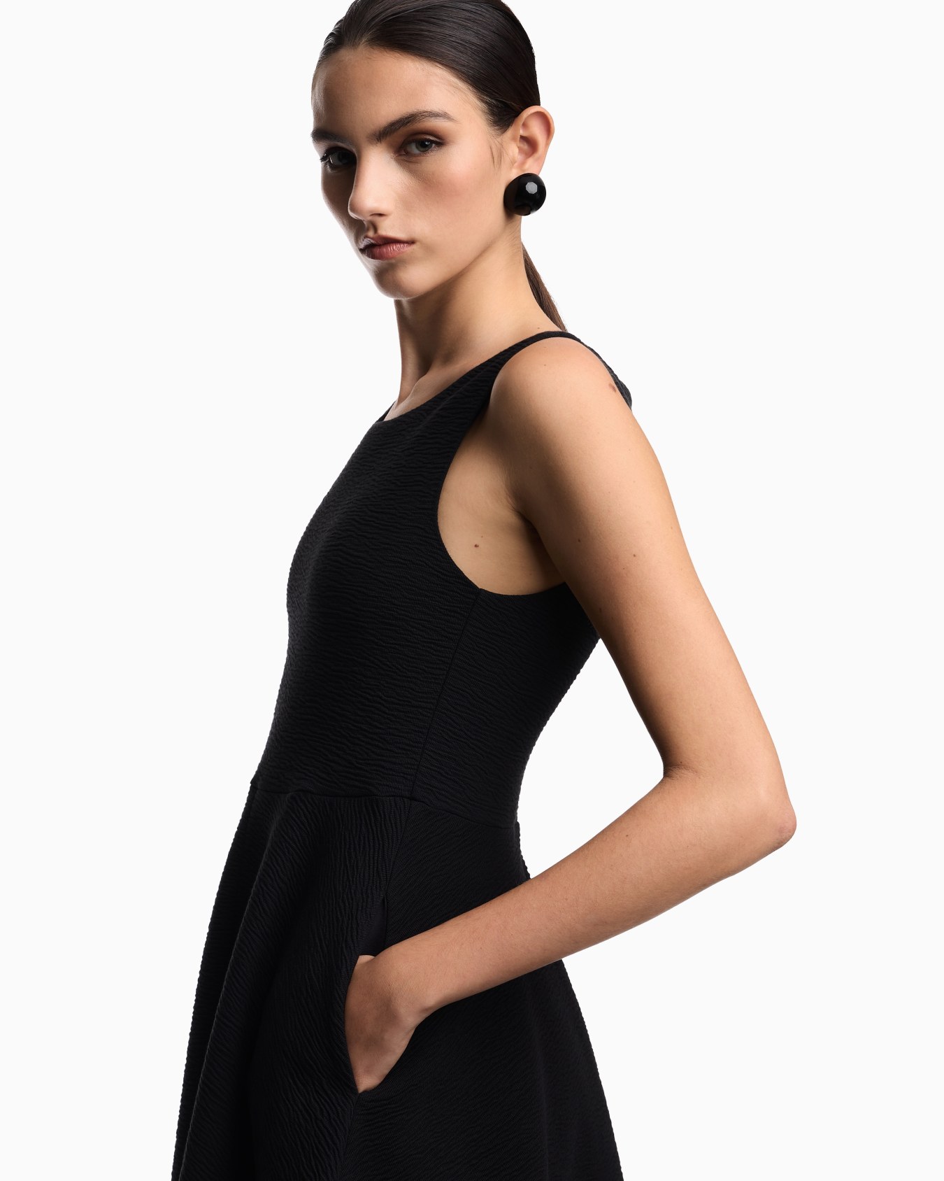 Embossed jersey full dress Slide 3