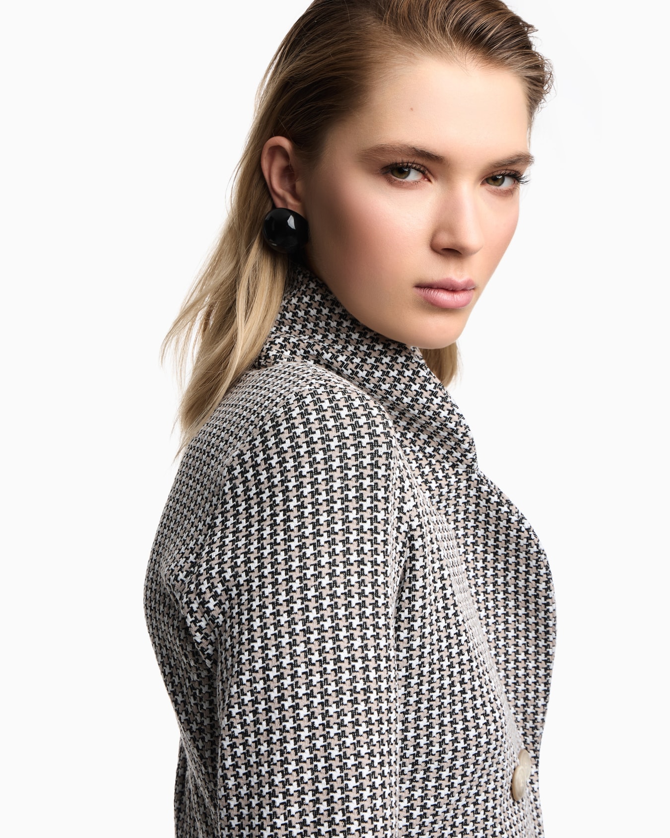 Jacquard tubular jersey jacket Slide 4