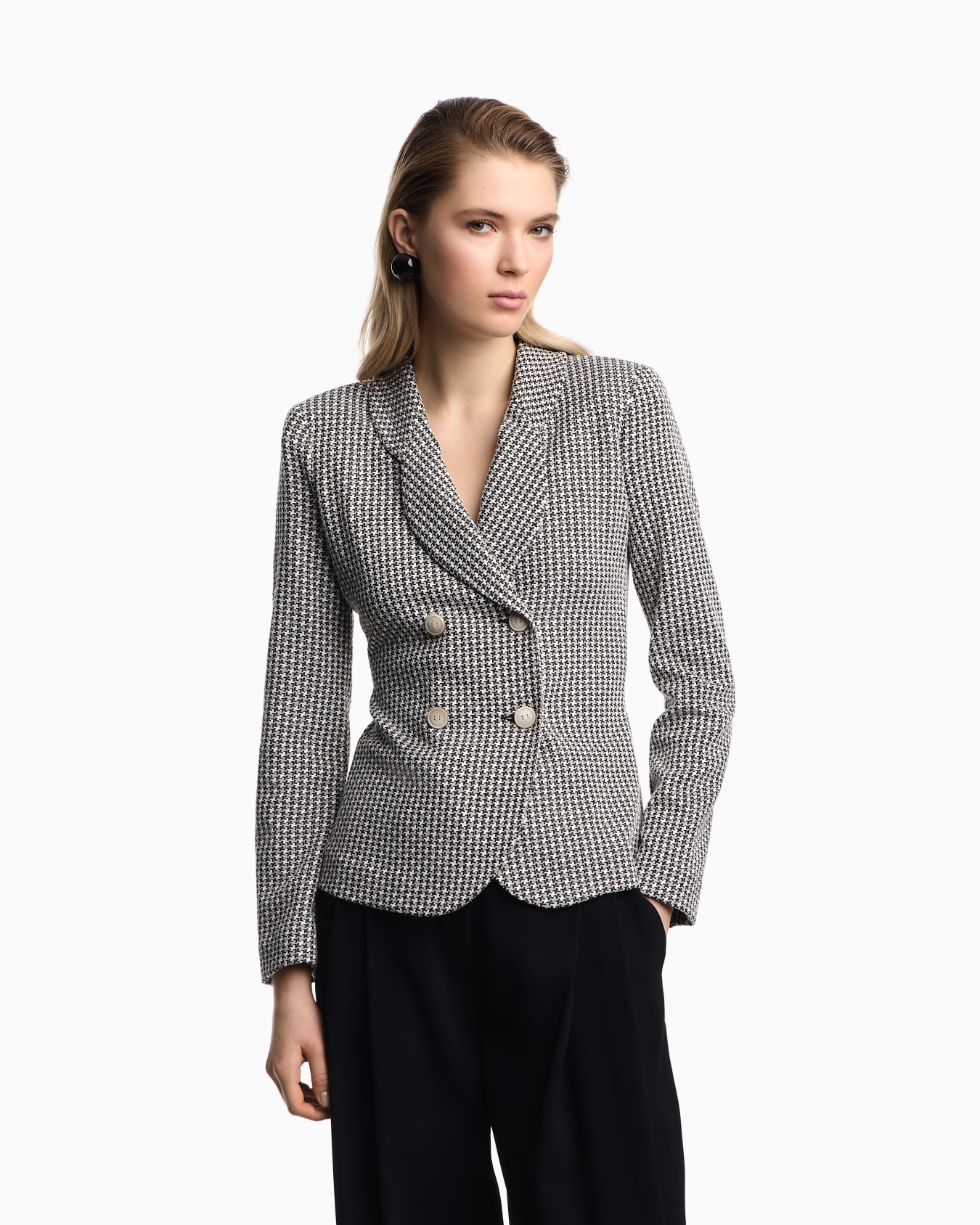 Jacquard tubular jersey jacket Slide 3