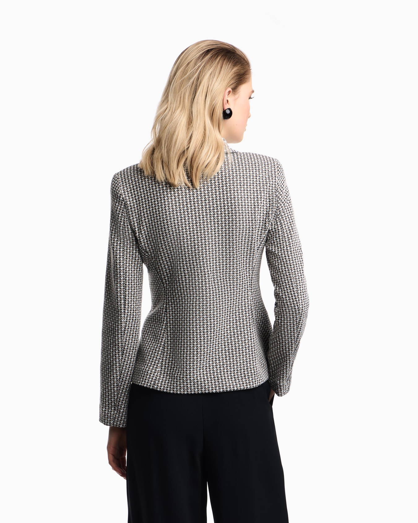 Jacquard tubular jersey jacket Slide 2