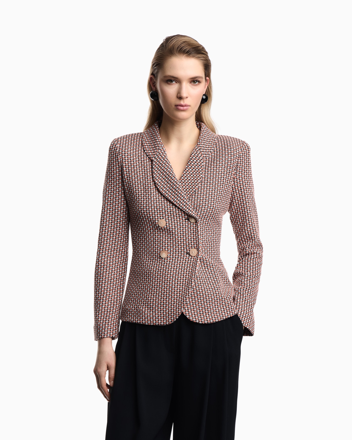 Jacquard tubular jersey jacket Slide 3