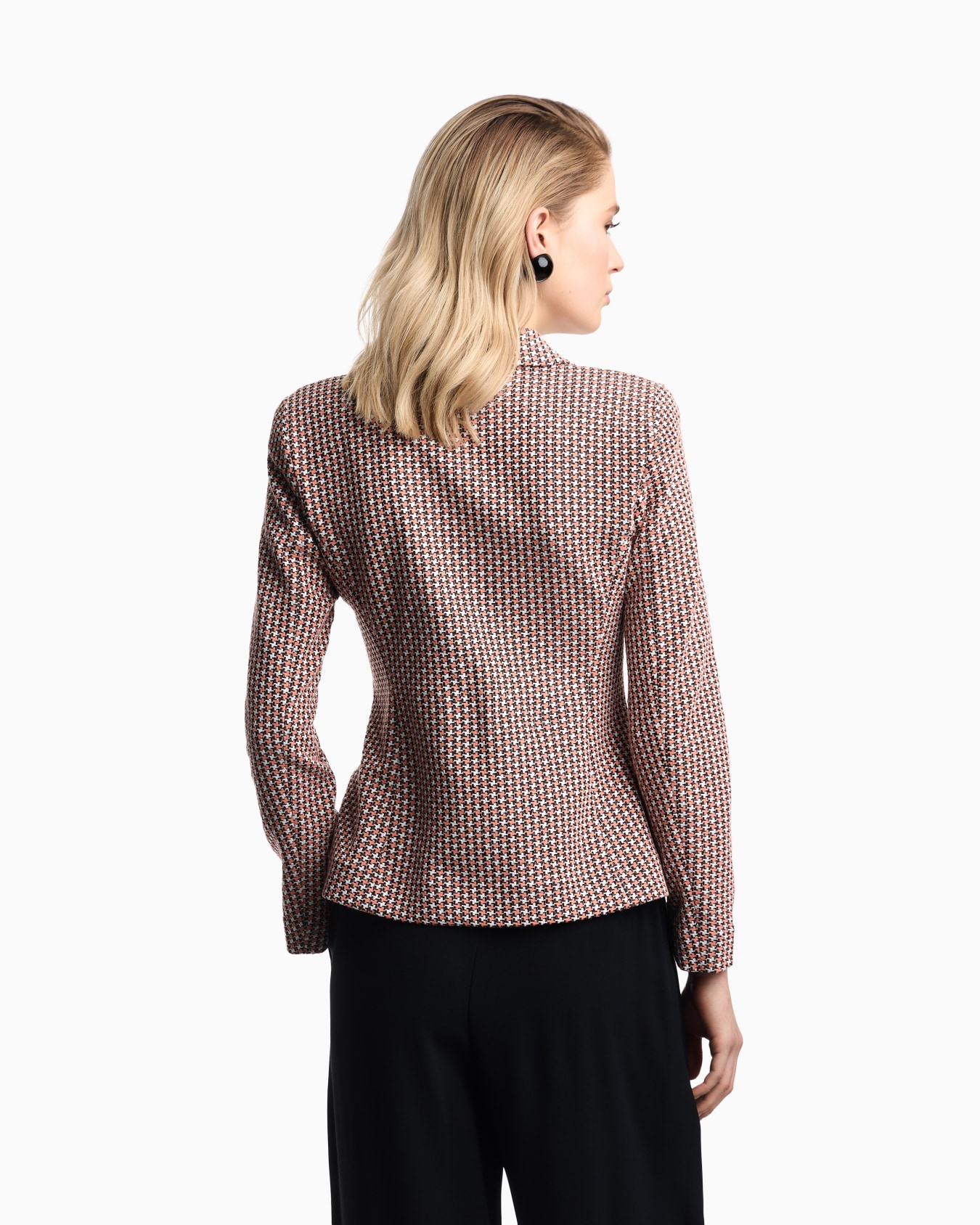 Jacquard tubular jersey jacket Slide 2