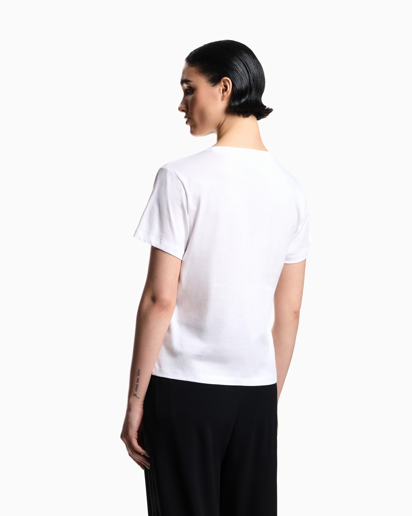 ASV 로고 자수 저지 티셔츠 슬라이드 2