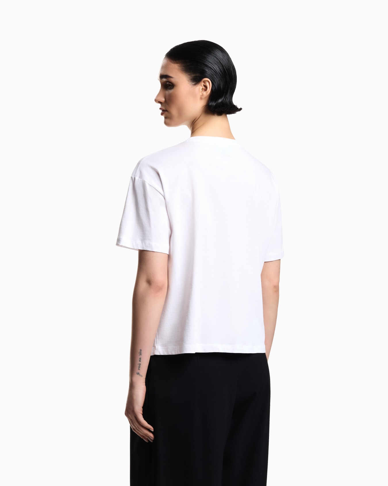 T-shirt en jersey avec aigle en strass ASV Diapositive 2