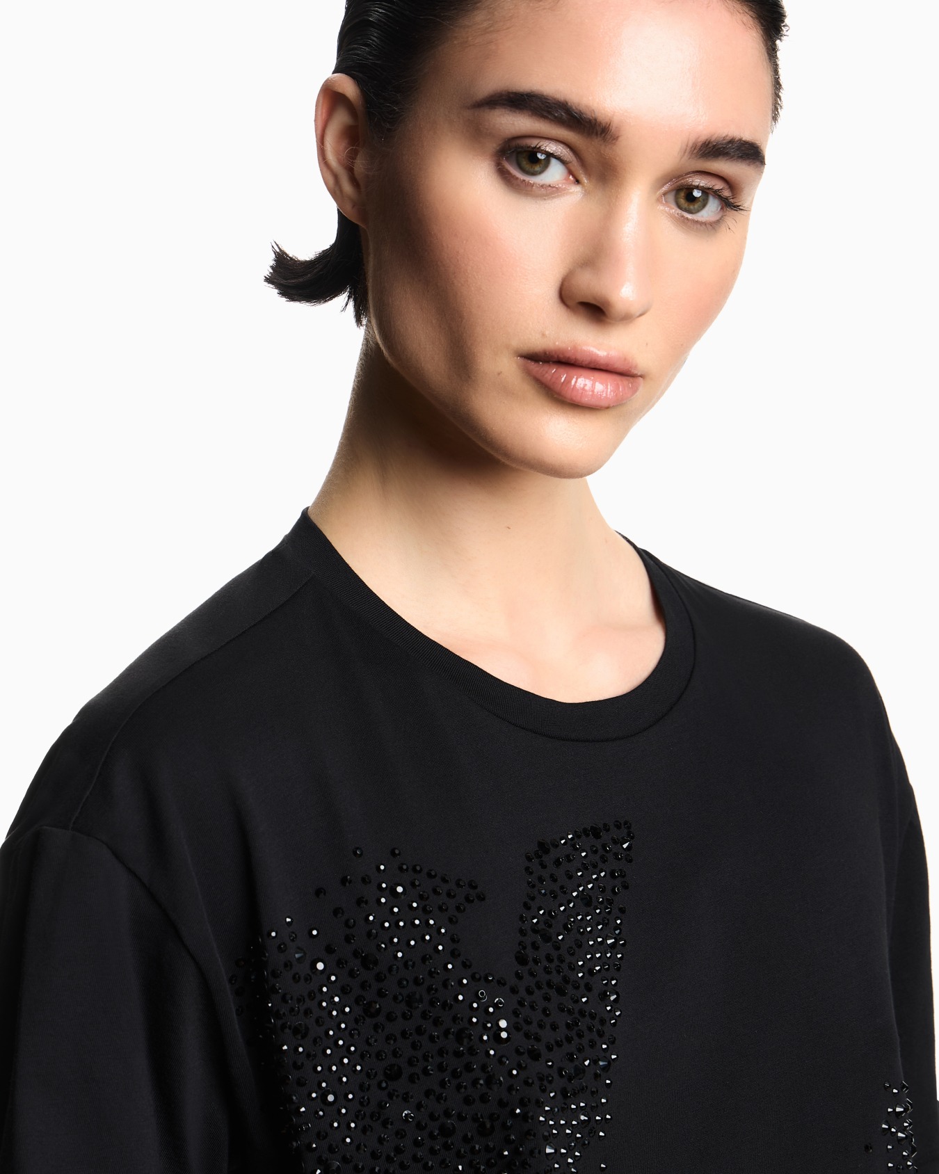 ASV jersey T-shirt with rhinestone eagle Slide 4