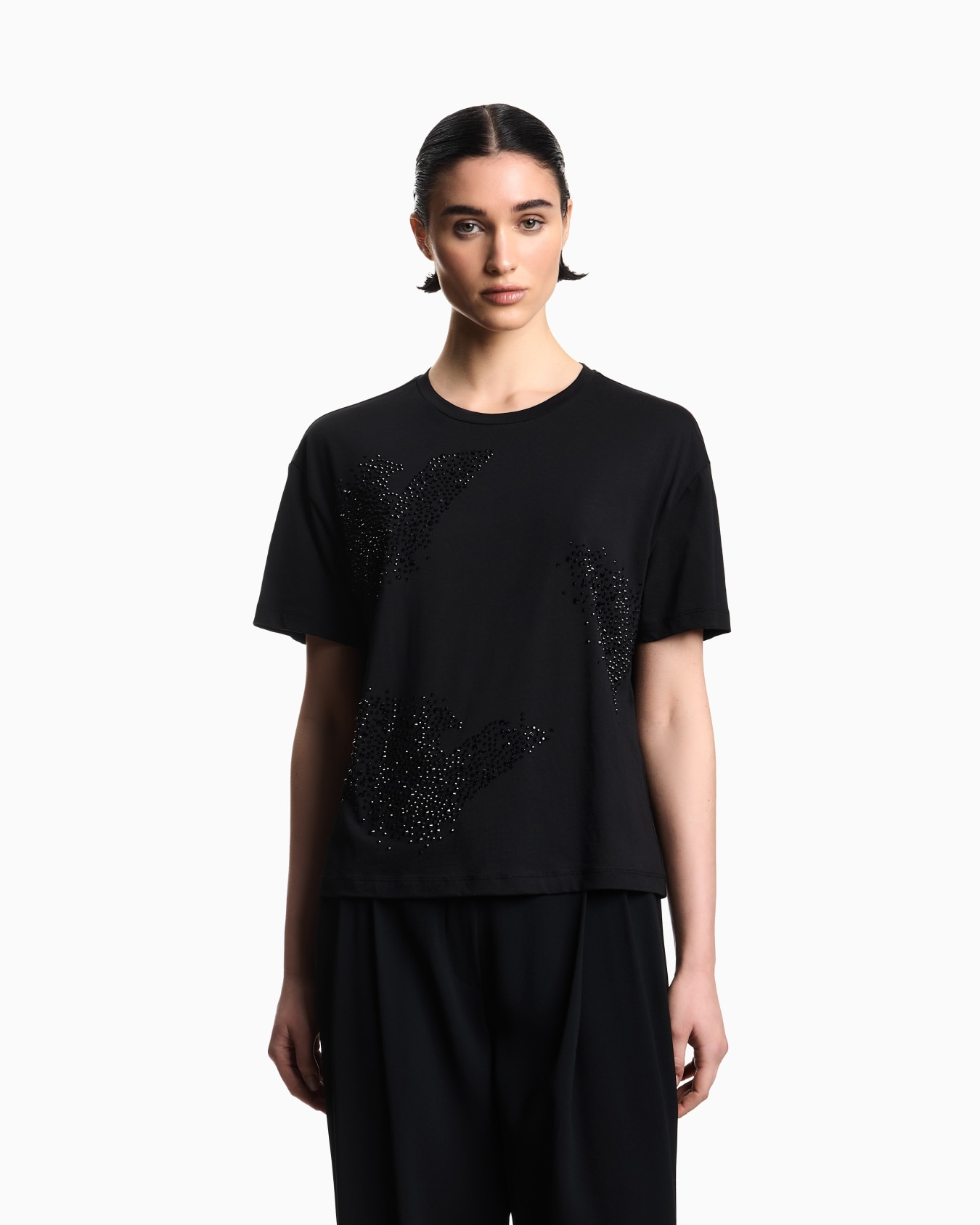 ASV jersey T-shirt with rhinestone eagle Slide 3