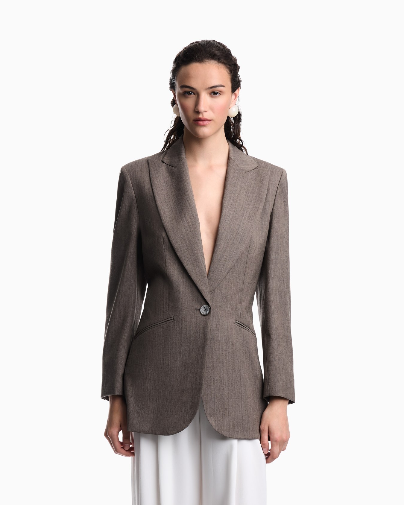 Light wool single-breasted jacket Slide 2