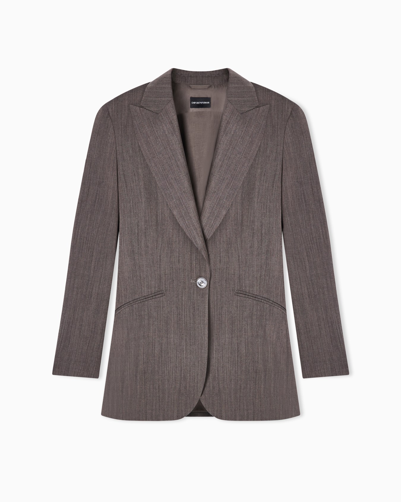 Light wool single-breasted jacket Slide 0
