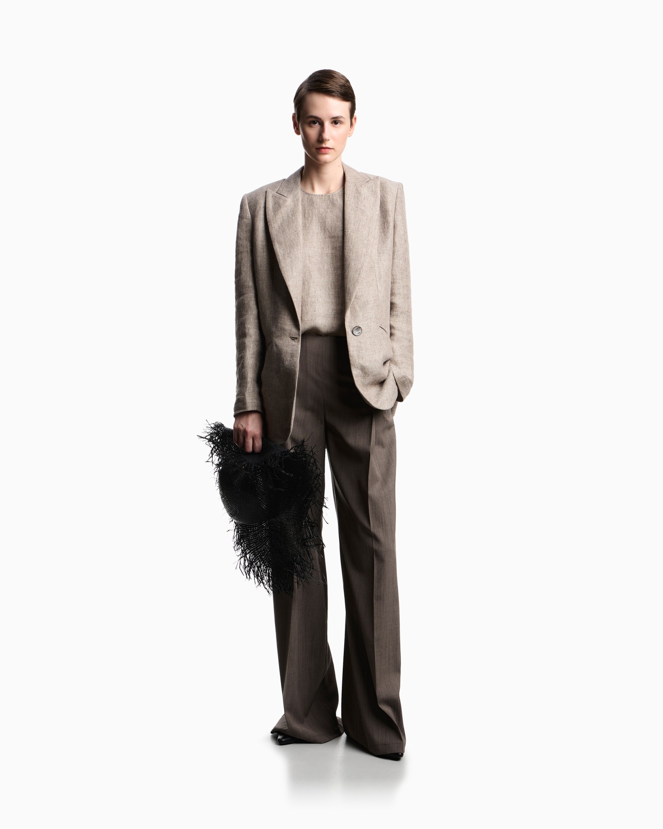 Light wool trousers with side crease Slide 2