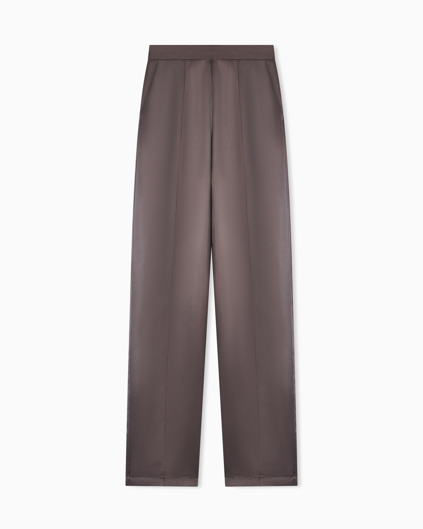 Twill viscose trousers wide leg Diapositiva 0