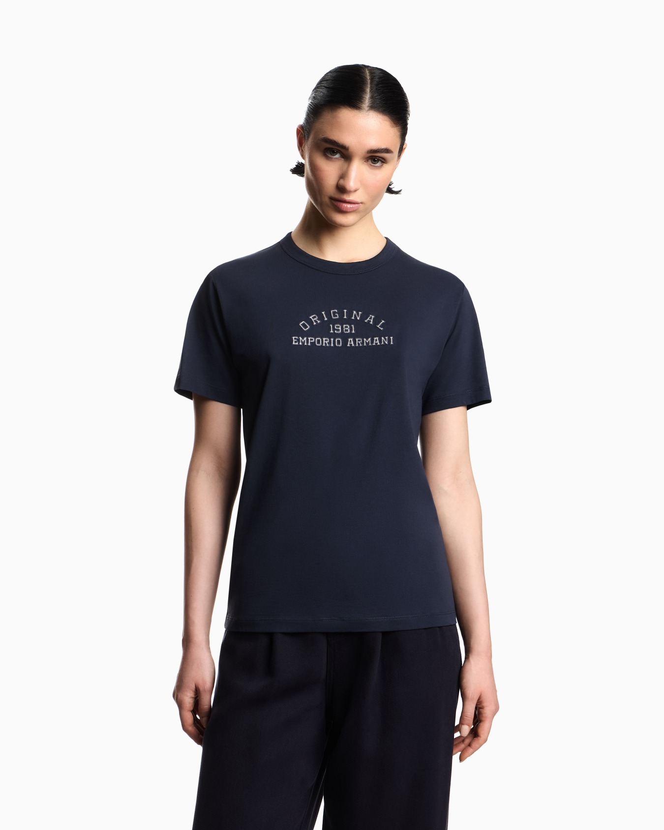 Camiseta de punto Supima con logotipo bordado Icon Diapositiva 3