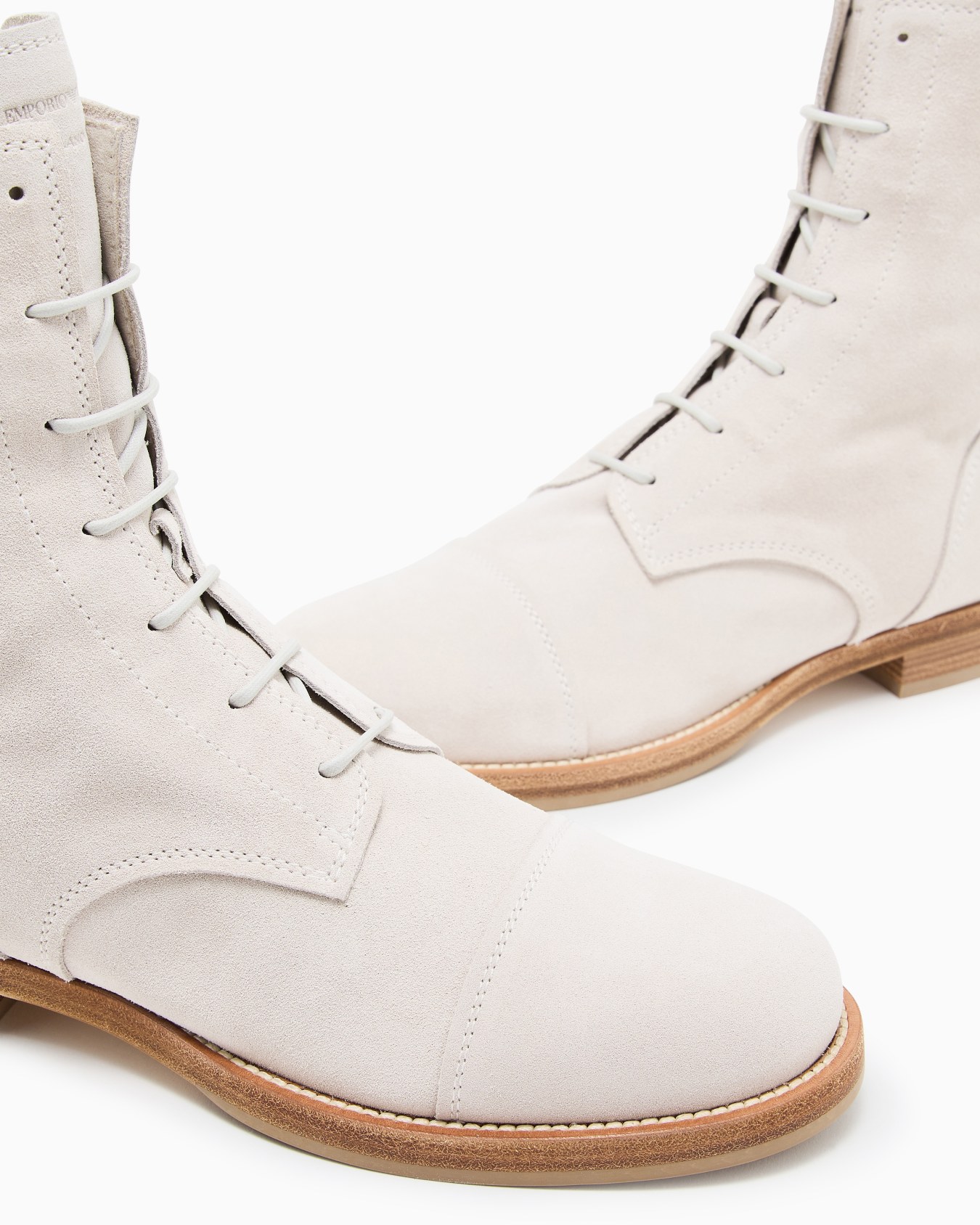 Icon suede lace-up ankle boots Slide 3
